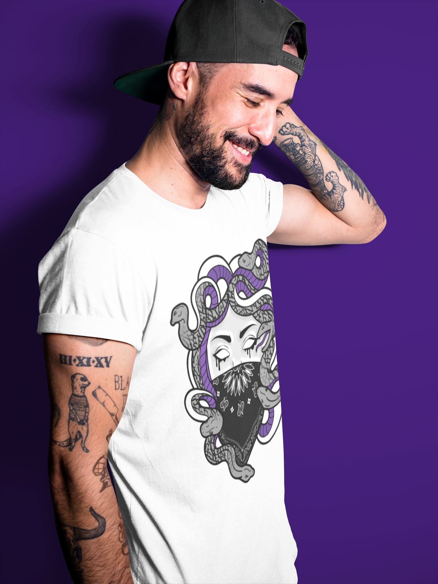 Medusa Unisex Tops - Air Jordan 3 Dark Iris