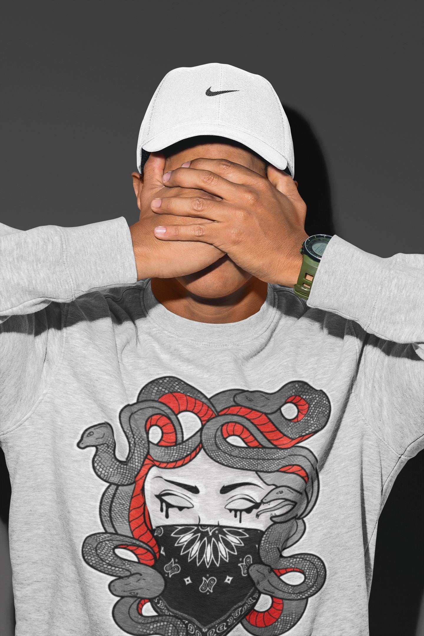 Medusa Unisex Tops - Air Jordan 4 Infrared