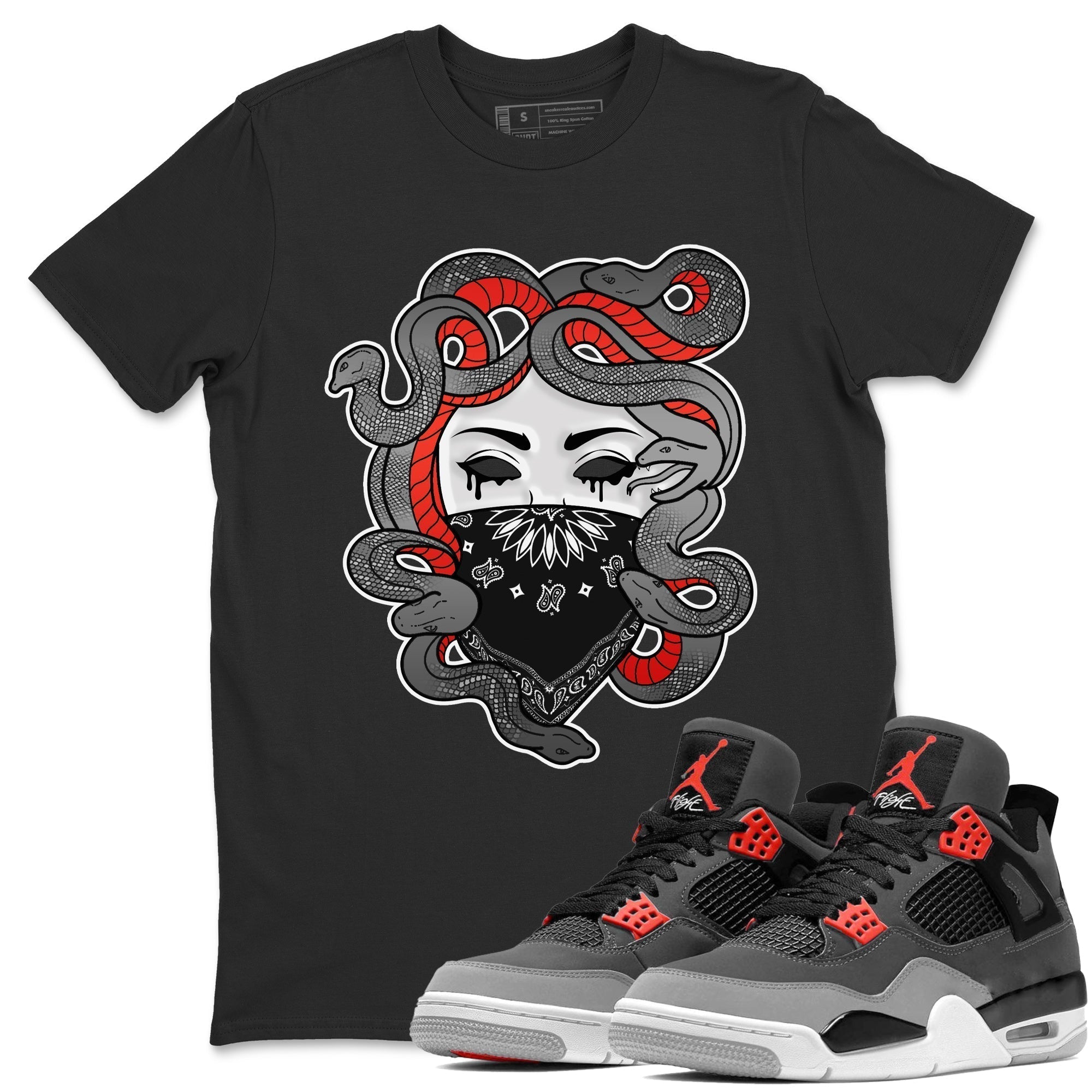 Medusa Unisex Tops - Air Jordan 4 Infrared