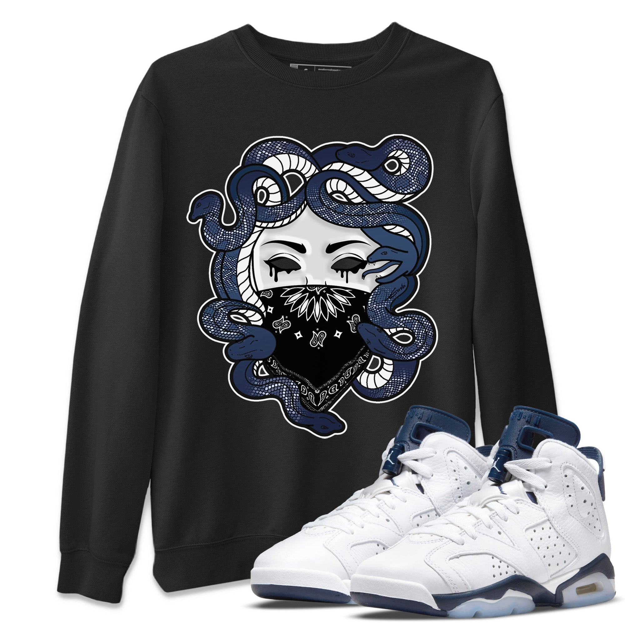 Medusa Unisex Tops - Air Jordan 6 Midnight Navy