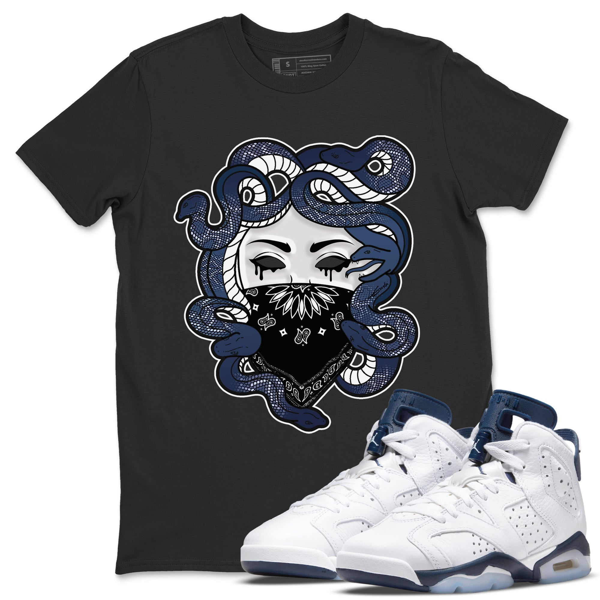 Medusa Unisex Tops - Air Jordan 6 Midnight Navy