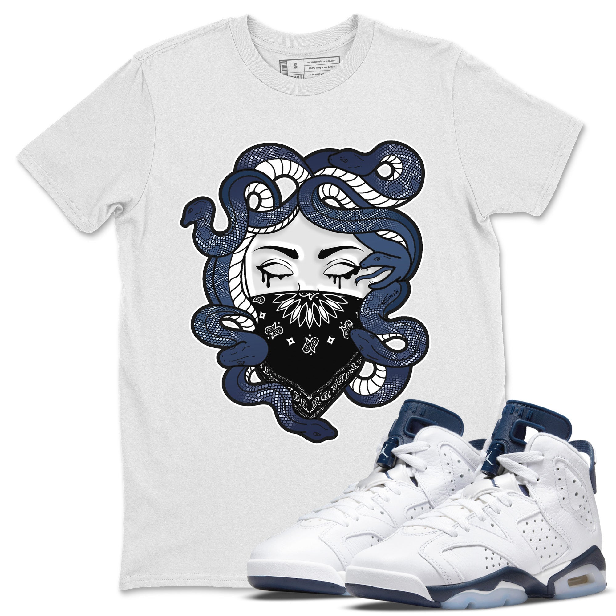 Medusa Unisex Tops - Air Jordan 6 Midnight Navy