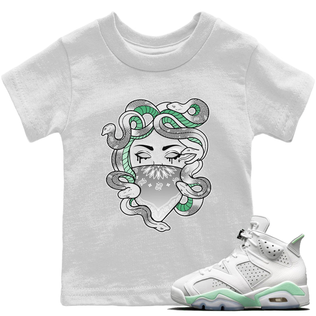 Medusa Kids Tops - Air Jordan 6 Mint Foam