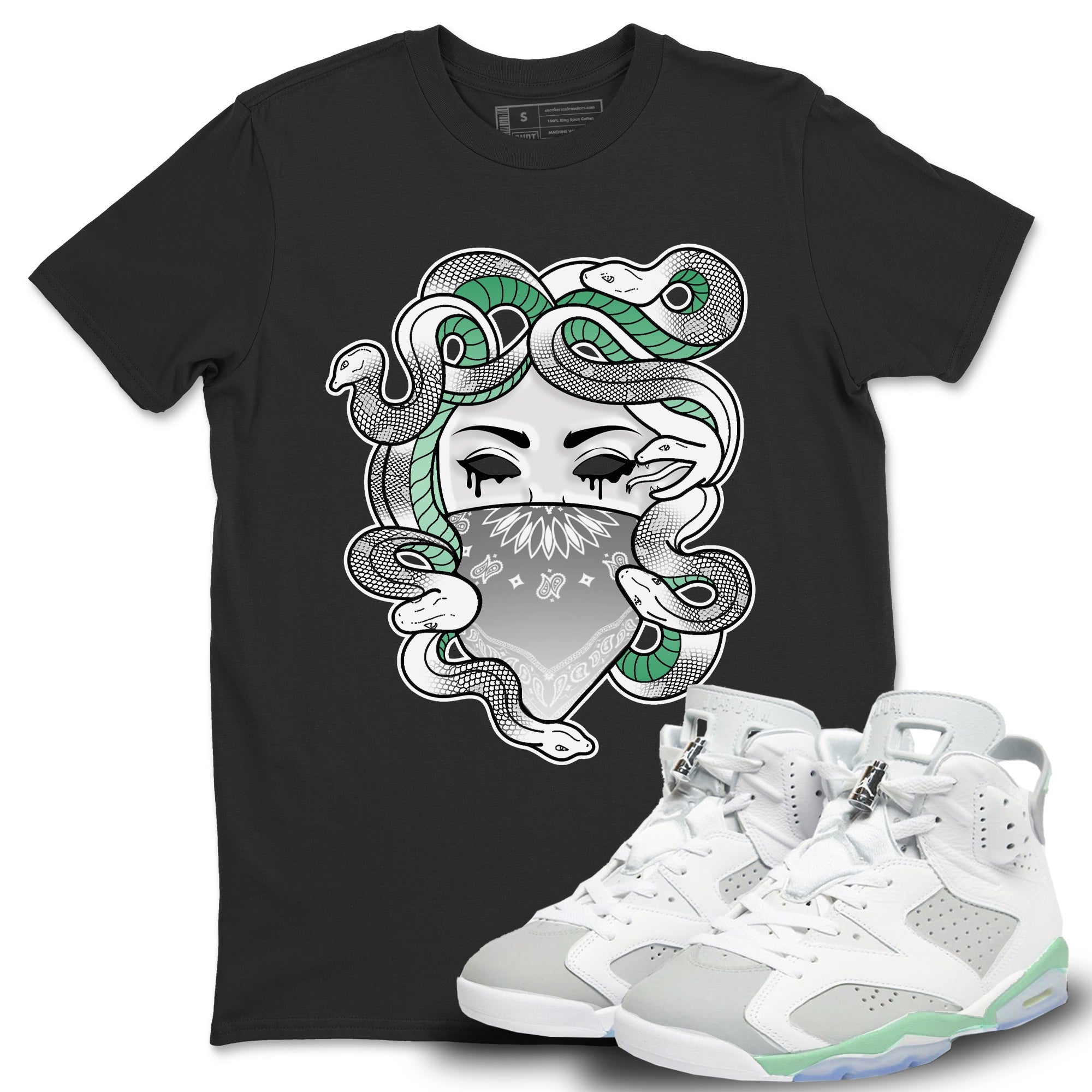 Medusa Unisex Tops - Air Jordan 6 Mint Foam