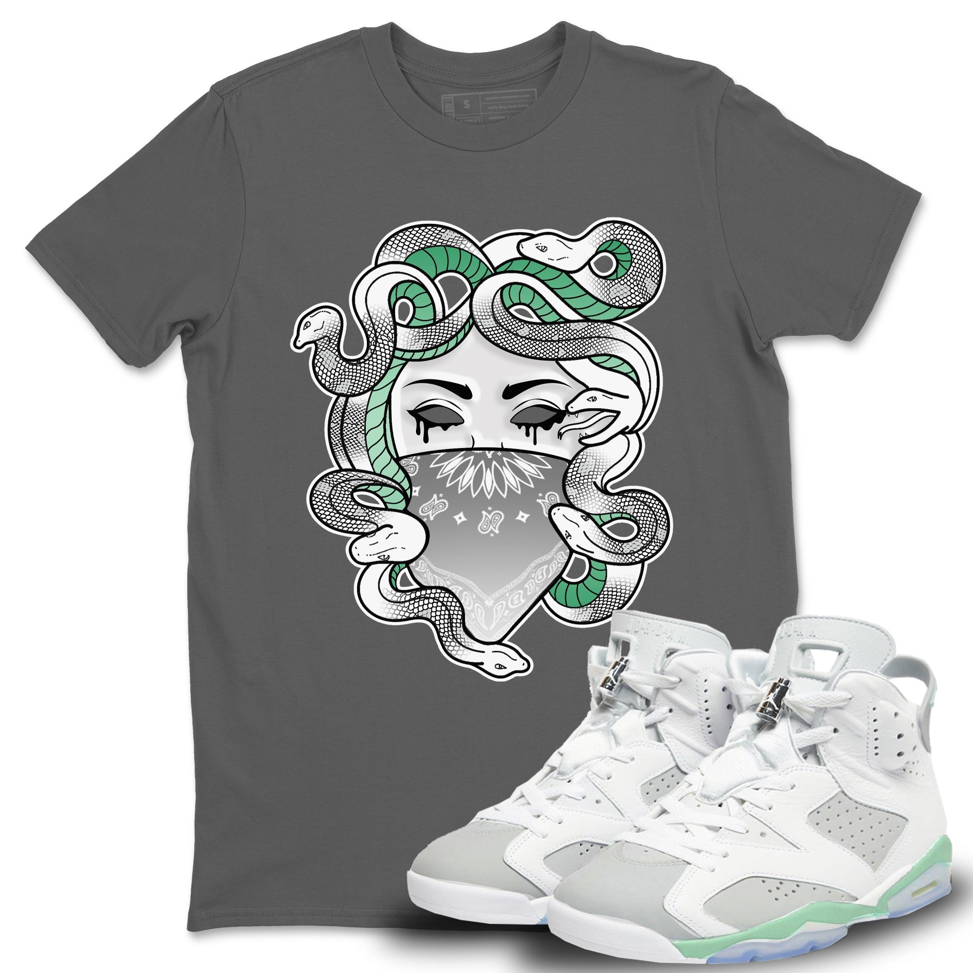Medusa Unisex Tops - Air Jordan 6 Mint Foam