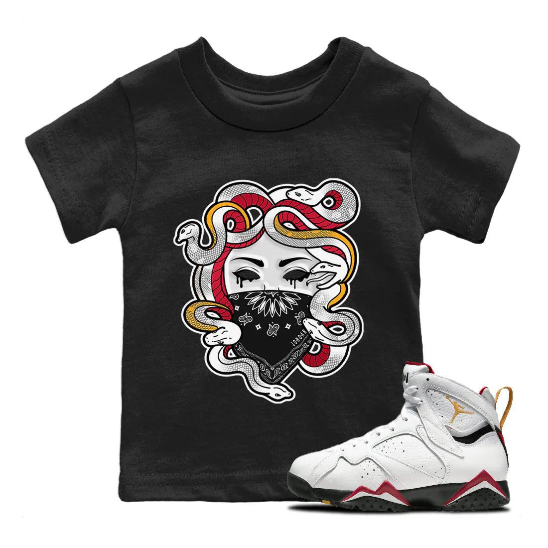 Medusa Kids Tops - Air Jordan 7 Cardinal