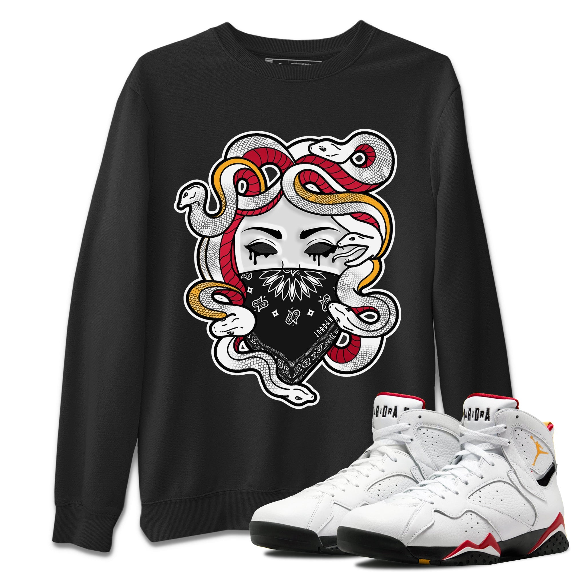 Medusa Unisex Tops - Air Jordan 7 Cardinal