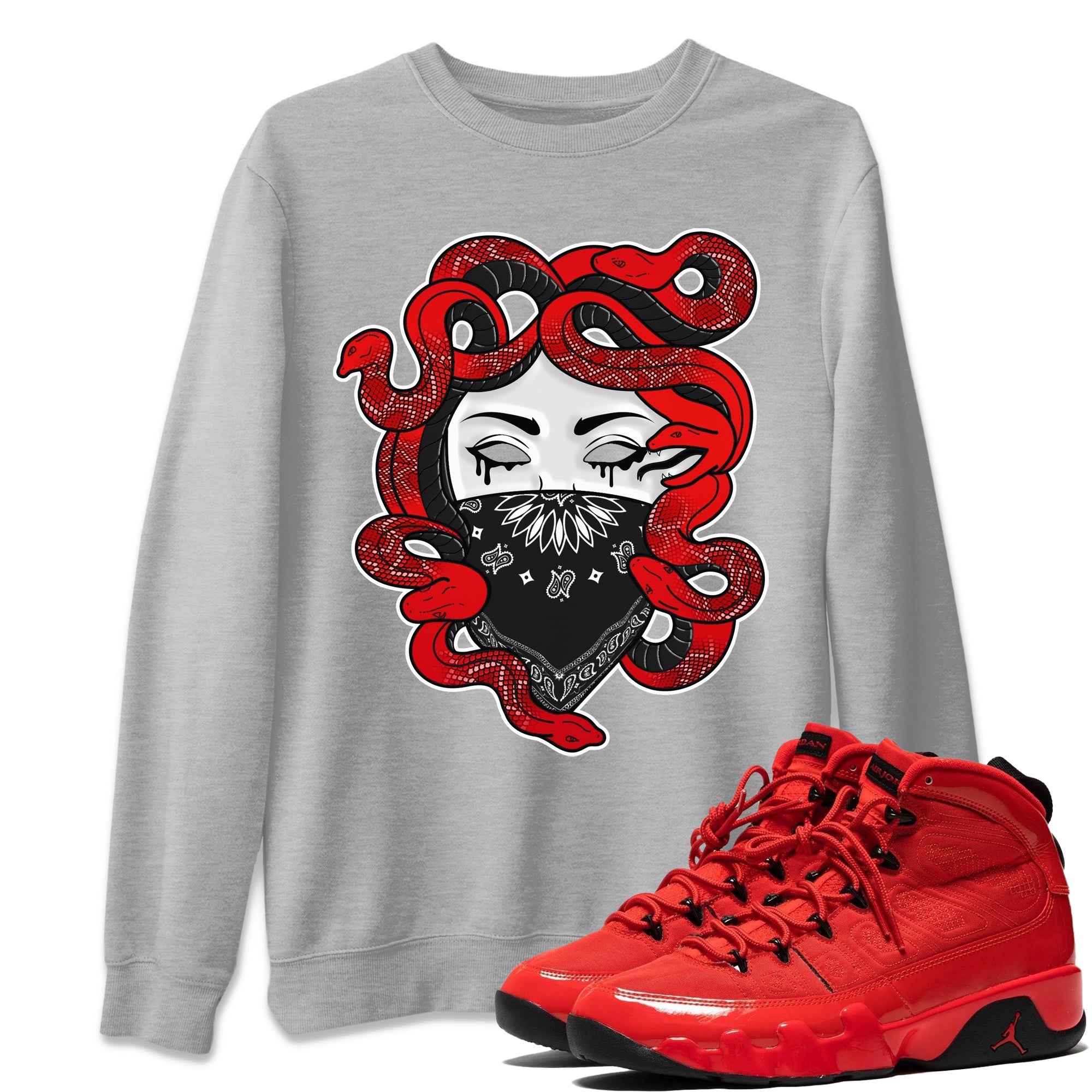 Medusa Unisex Tops - Air Jordan 9 Chile Red