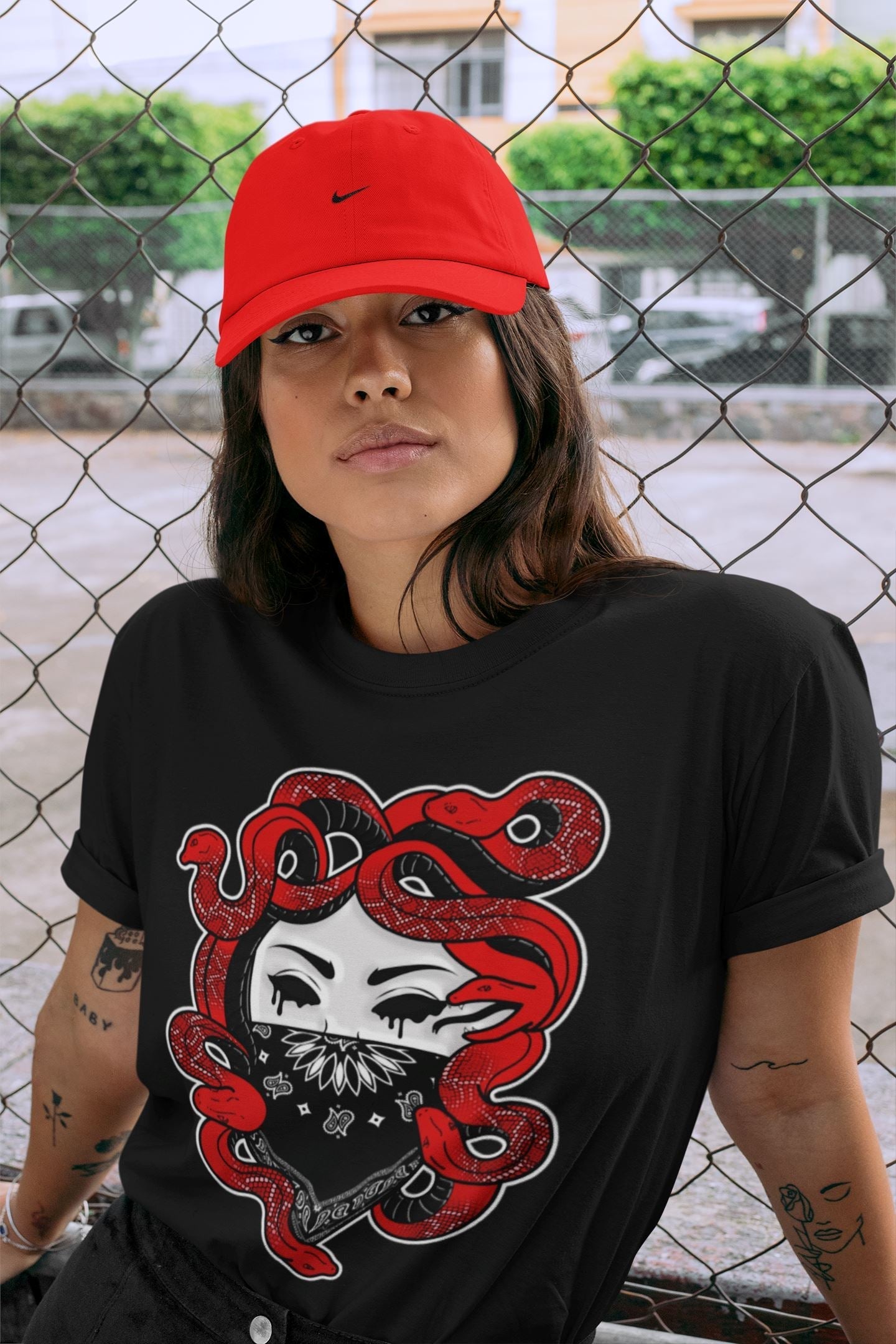 Medusa Unisex Tops - Air Jordan 9 Chile Red