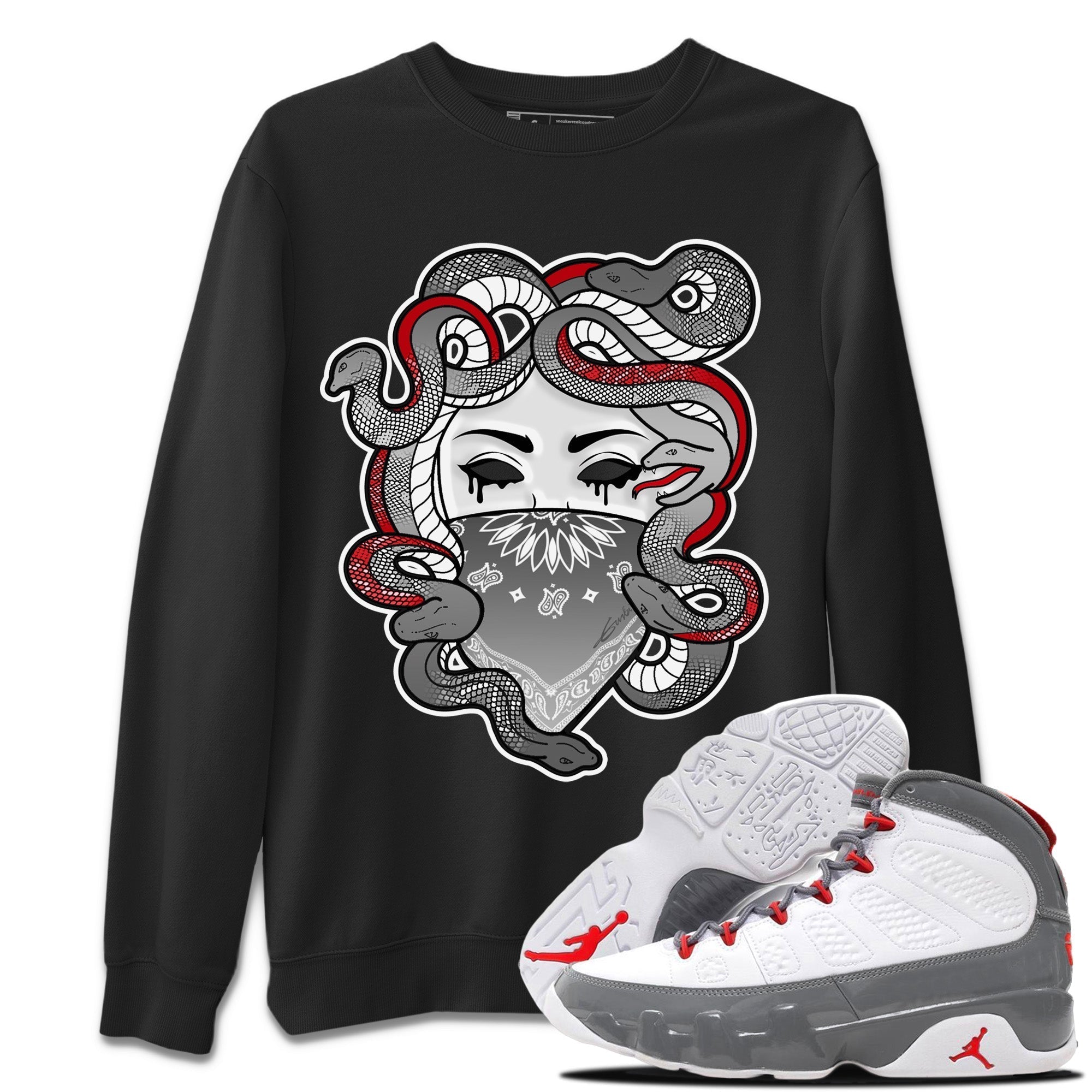 Medusa Unisex Tops - Air Jordan 9 Fire Red