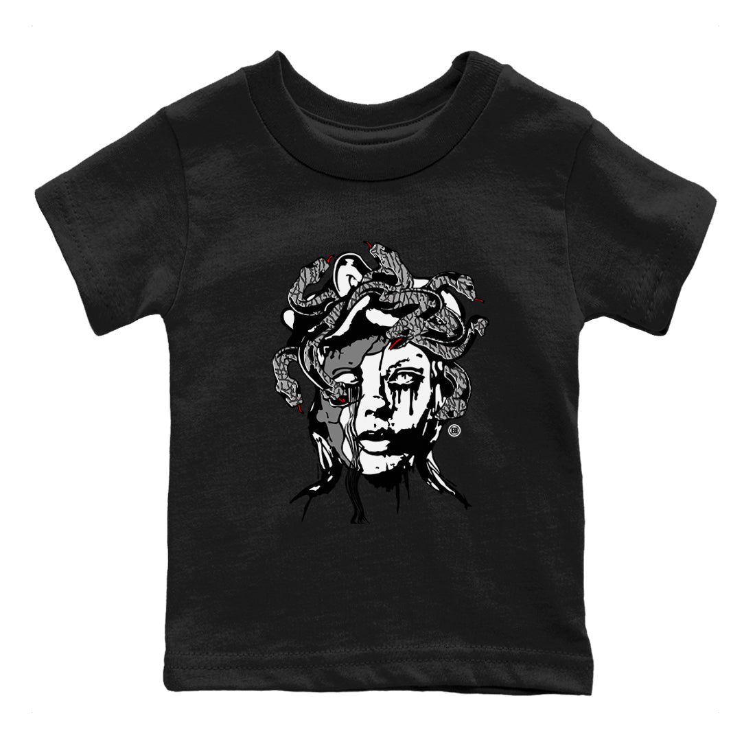 Medusa Statue snkmatch Tees Kids - Air Jordan 3 Cement Grey