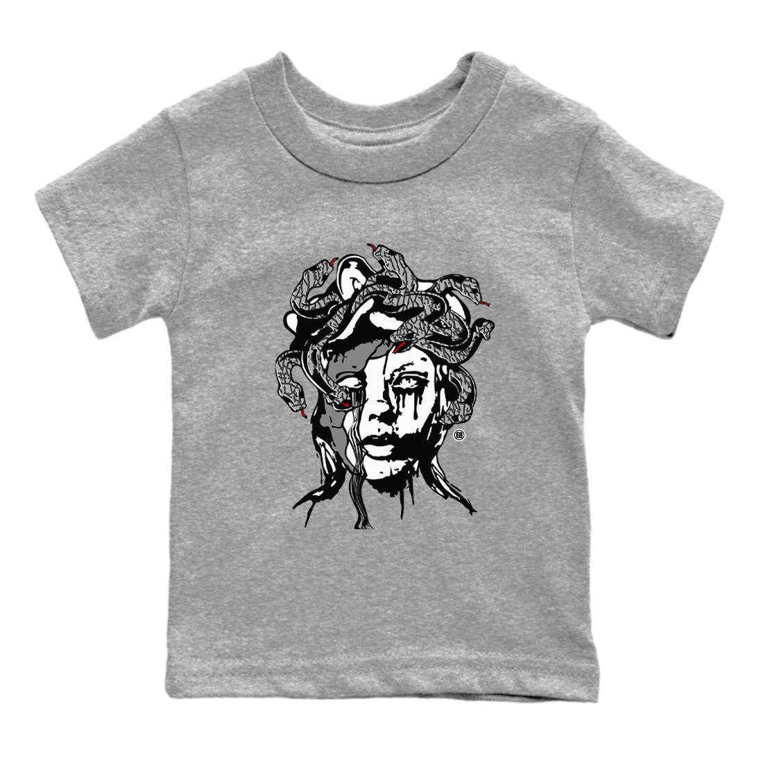 Medusa Statue snkmatch Tees Kids - Air Jordan 3 Cement Grey