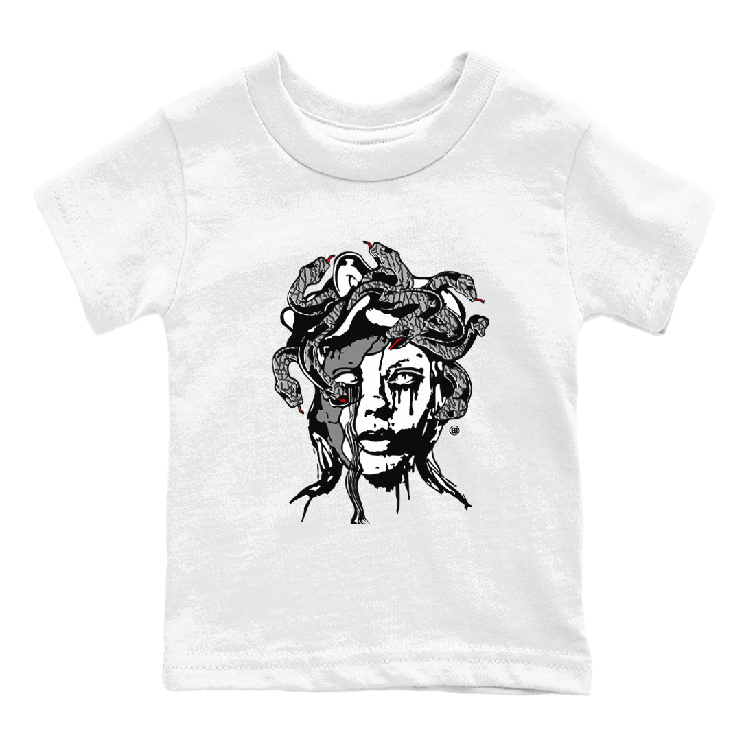 Medusa Statue snkmatch Tees Kids - Air Jordan 3 Cement Grey