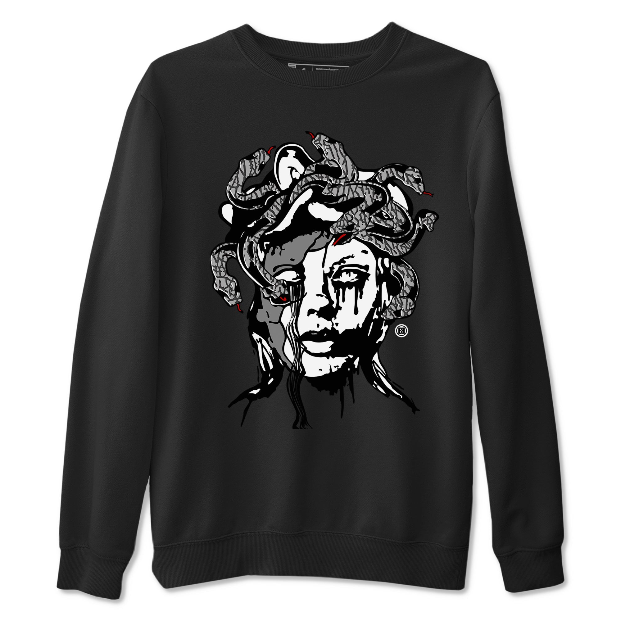 Medusa Statue snkmatch Tees - Air Jordan 3 Cement Grey