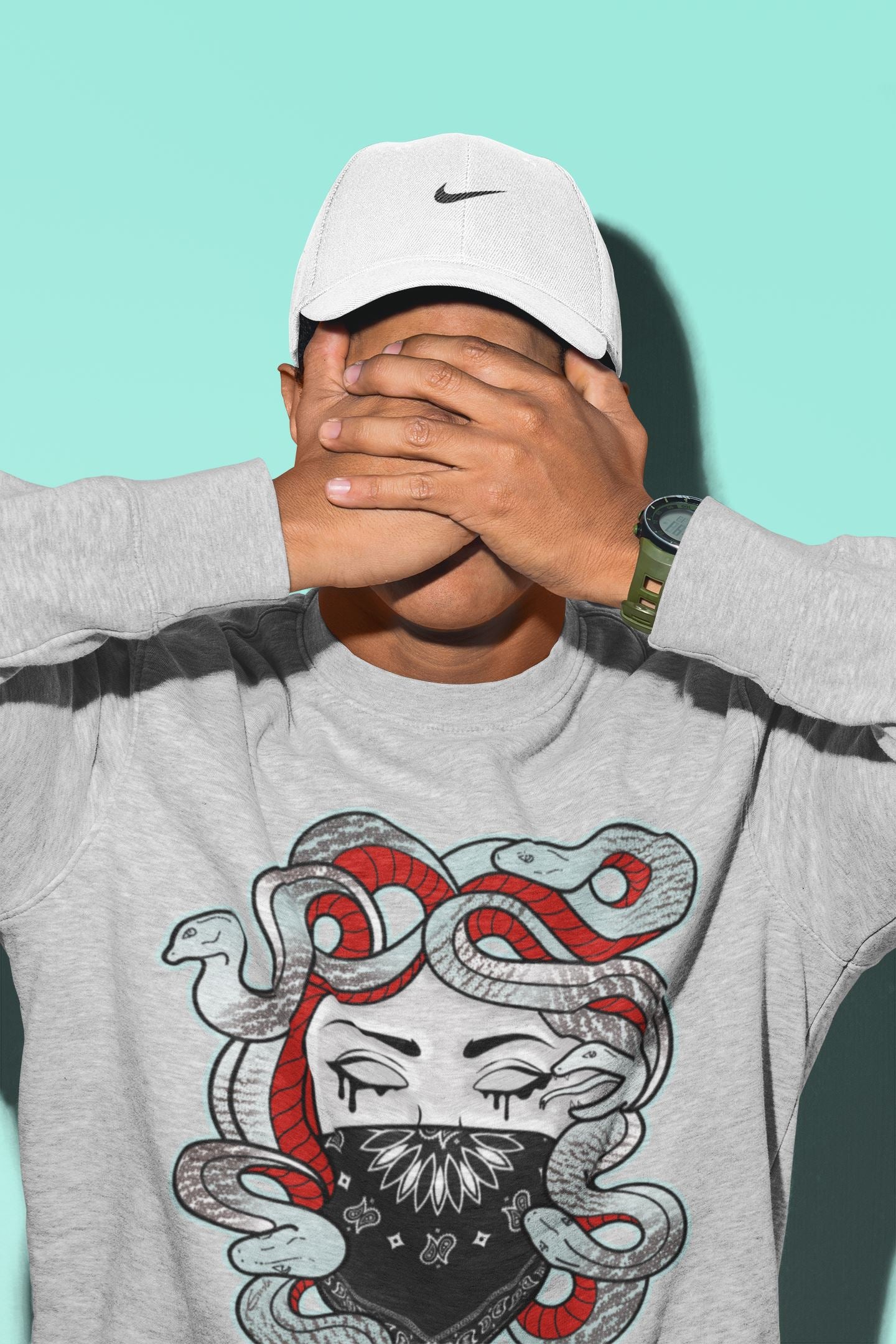 Medusa Unisex Tops - Yeezy 350 Blue Tint