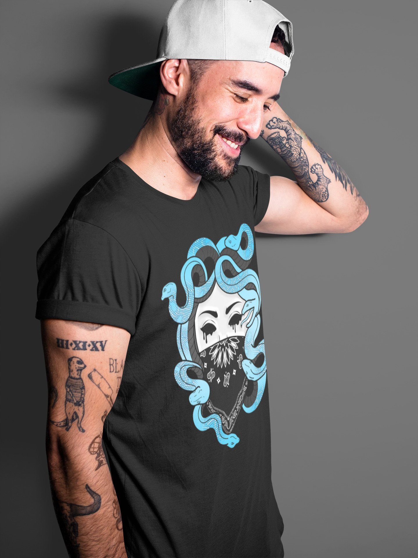 Medusa Unisex Tops - Yeezy 700 Bright Cyan