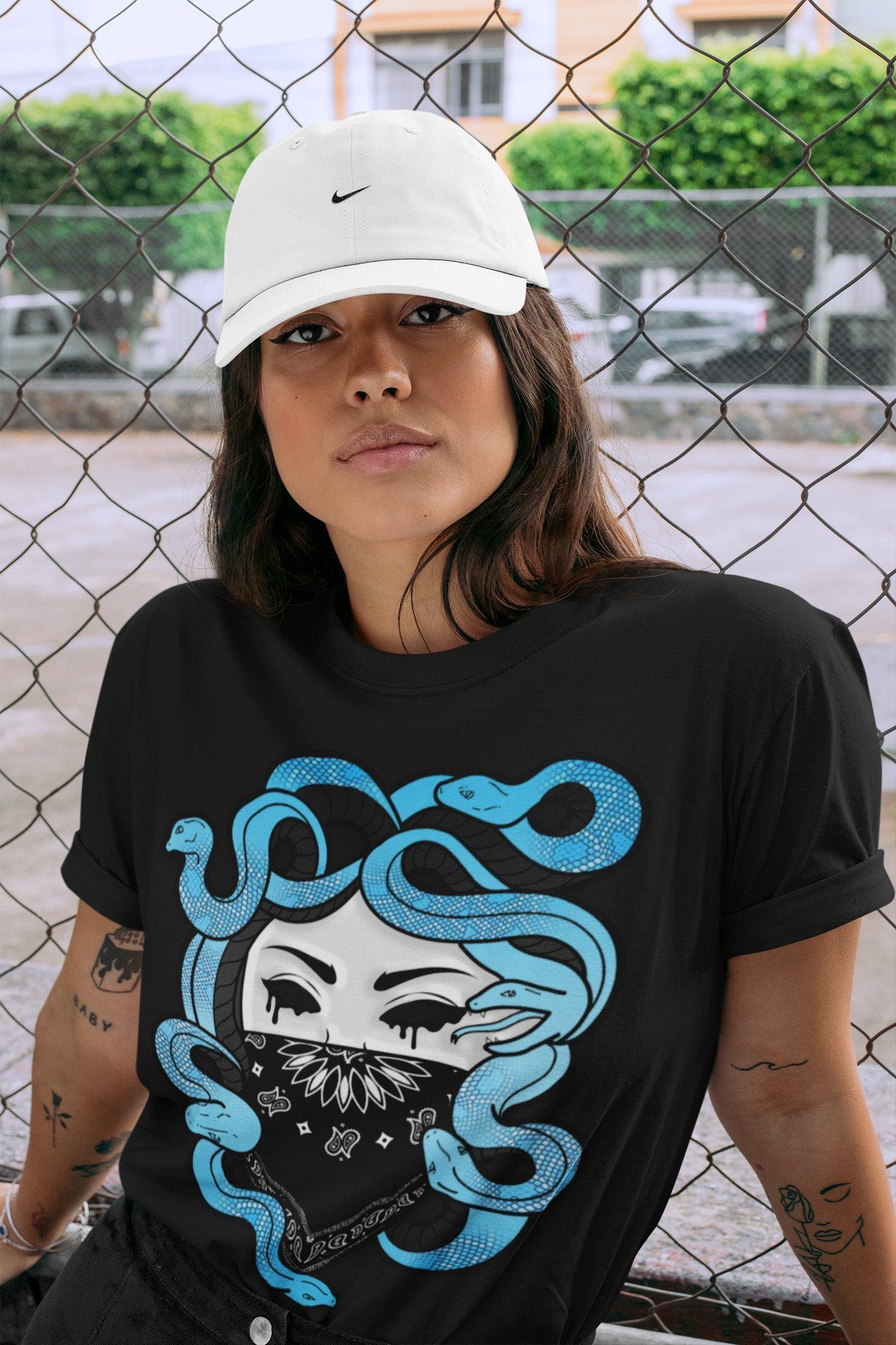 Medusa Unisex Tops - Yeezy 700 Bright Cyan