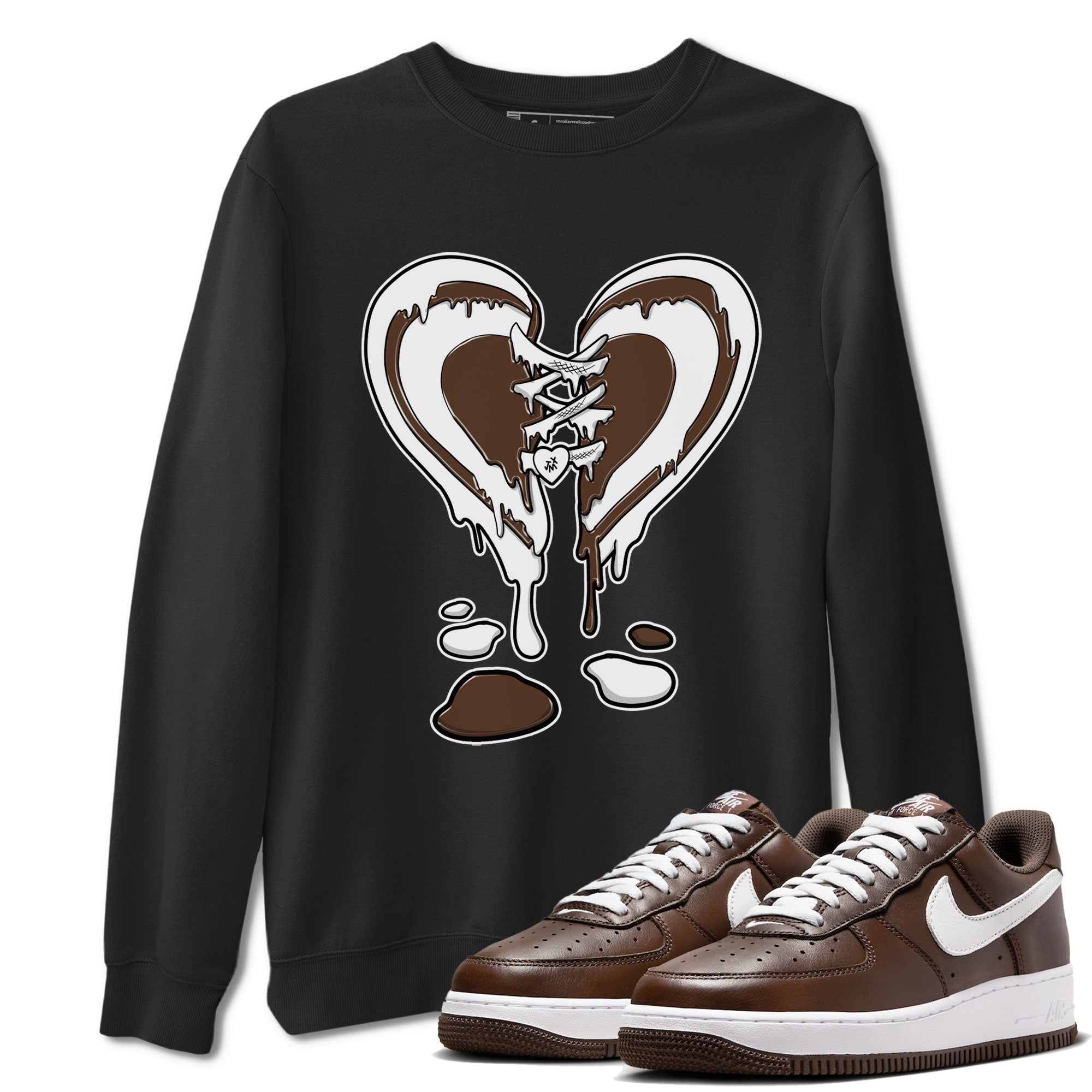 Melting Heart snkmatch Tee - Air Force 1 Chocolate