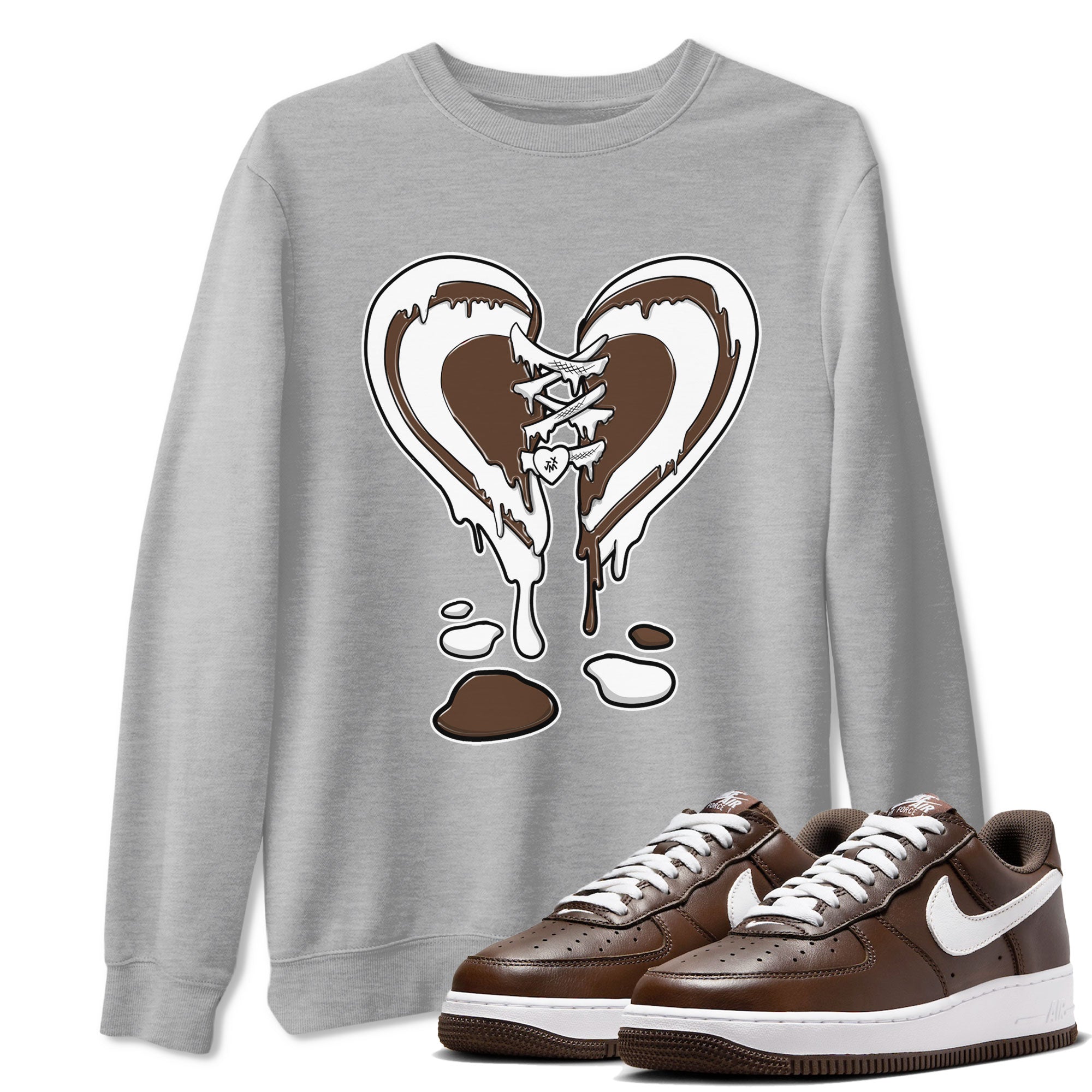 Melting Heart snkmatch Tee - Air Force 1 Chocolate