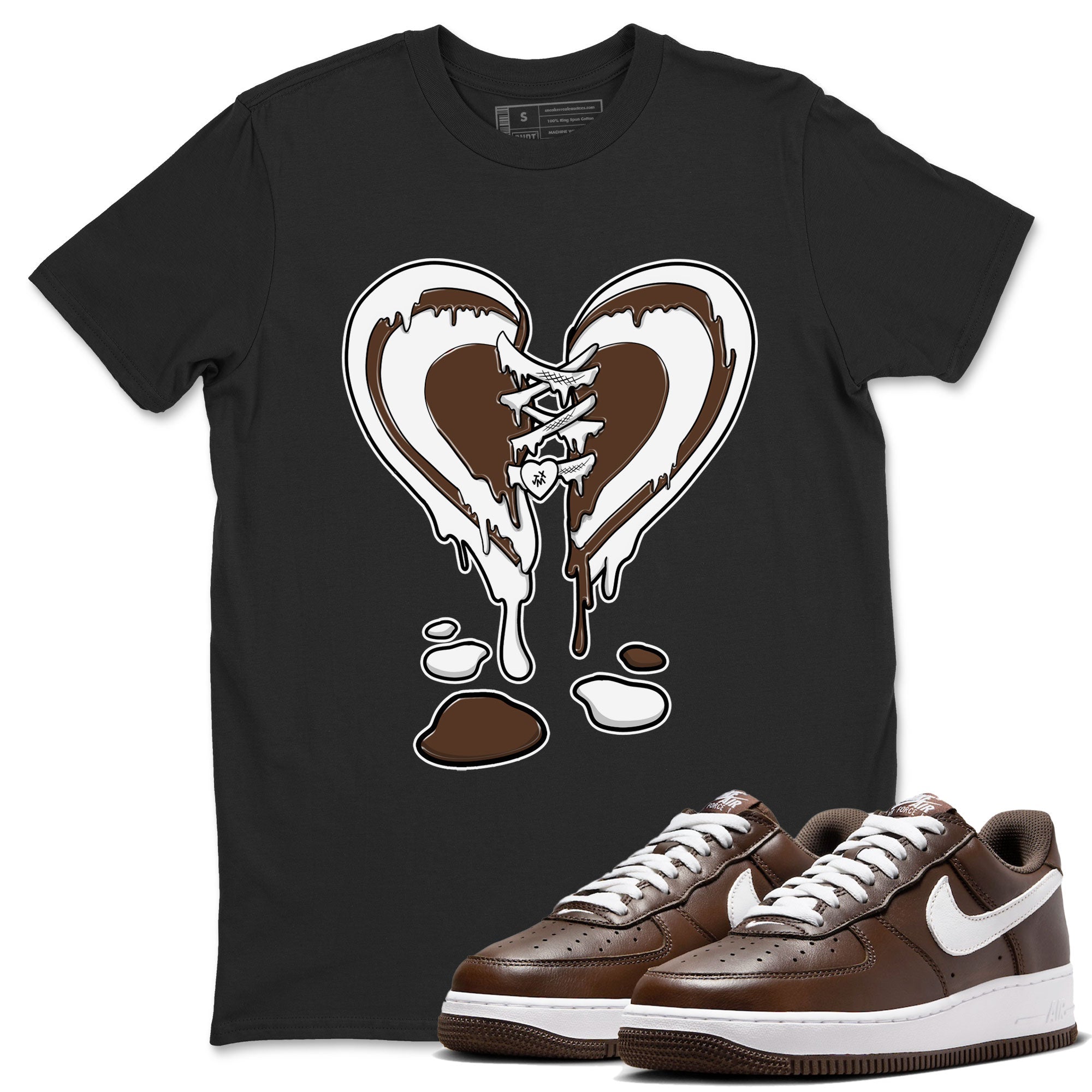 Melting Heart snkmatch Tee - Air Force 1 Chocolate