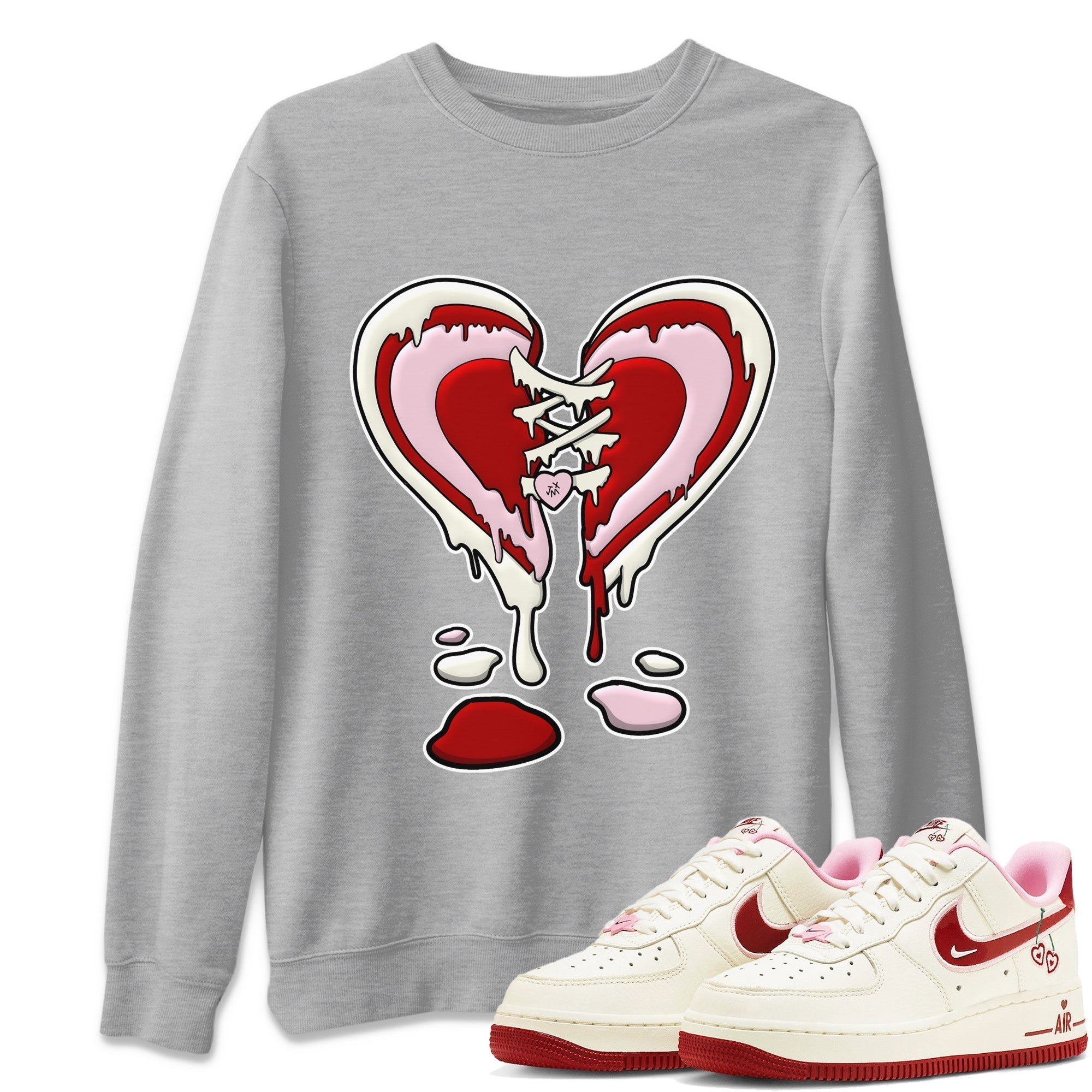 Melting Heart Unisex Tops - Air Force 1 Valentines Day