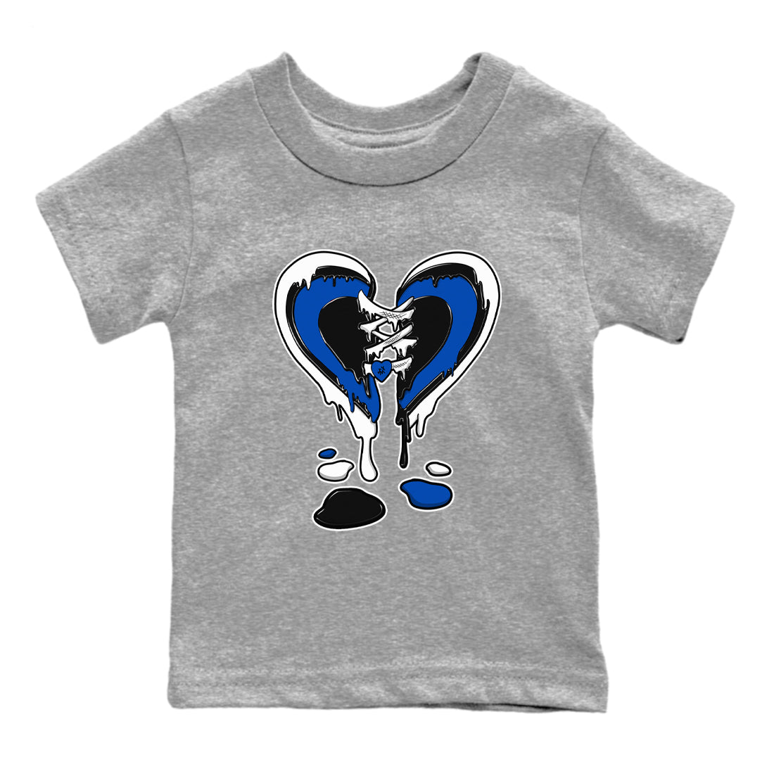 Melting Heart snkmatch Tees Kids - Air Jordan 1 Game Royal