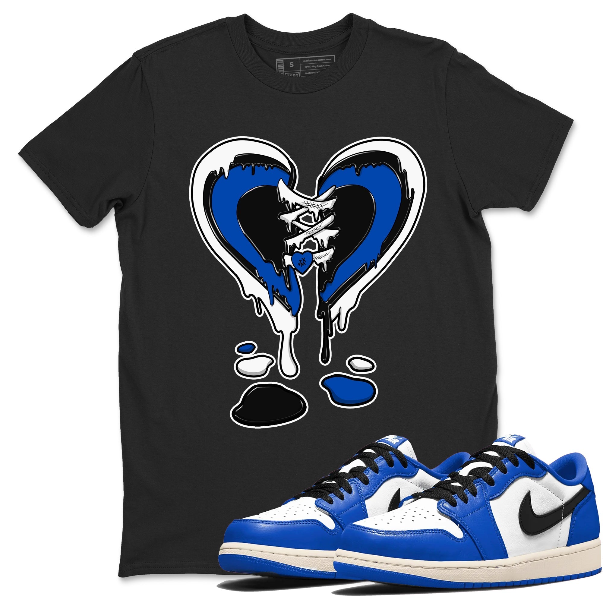 Melting Heart snkmatch Tees - Air Jordan 1 Game Royal