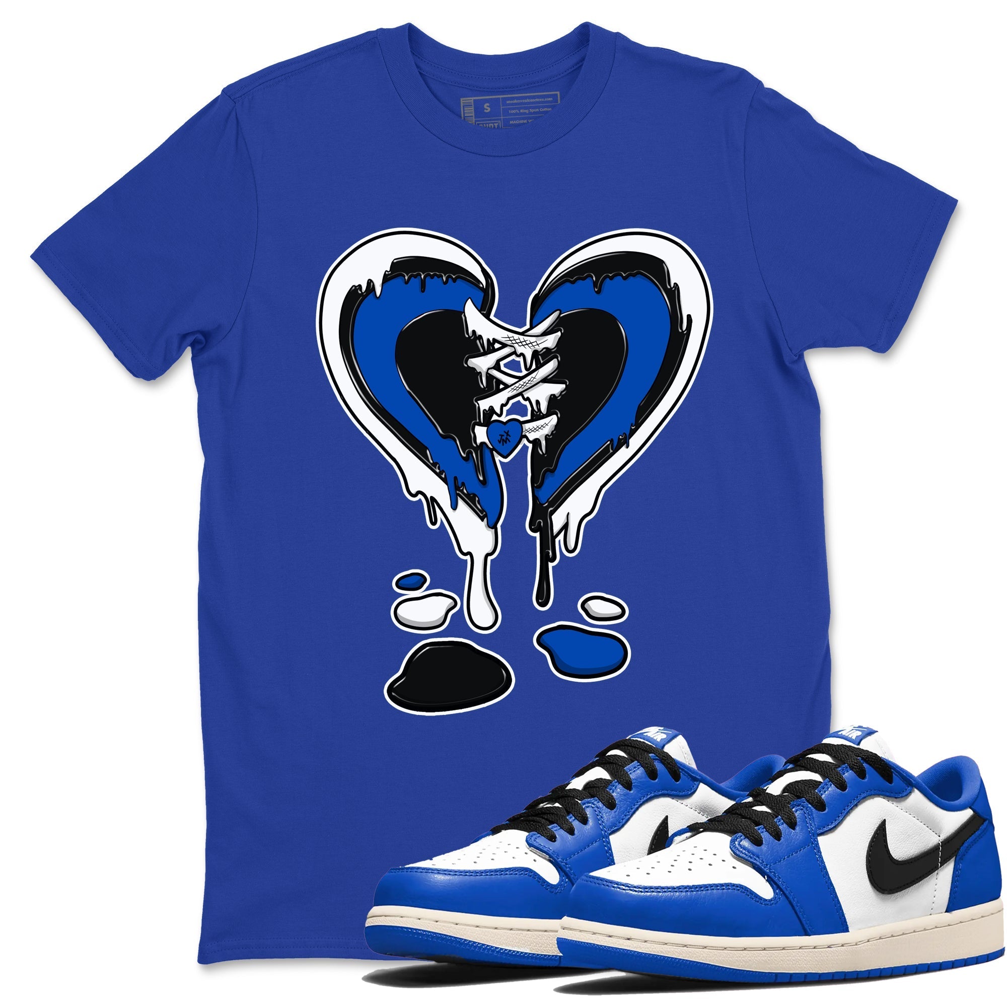 Melting Heart snkmatch Tees - Air Jordan 1 Game Royal