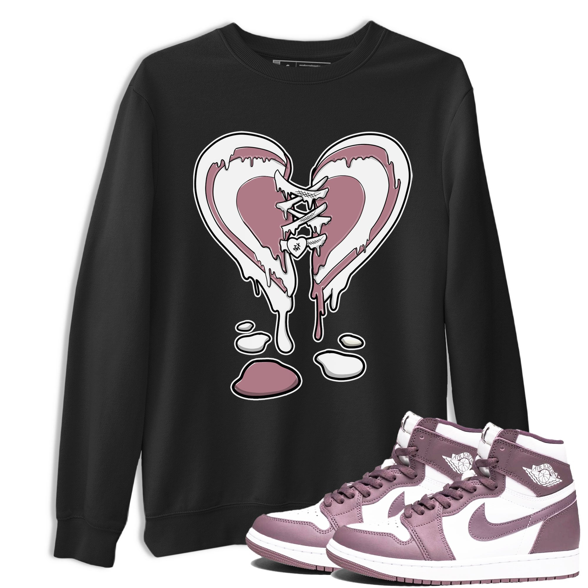 Melting Heart snkmatch Tee - Air Jordan 1 Mauve
