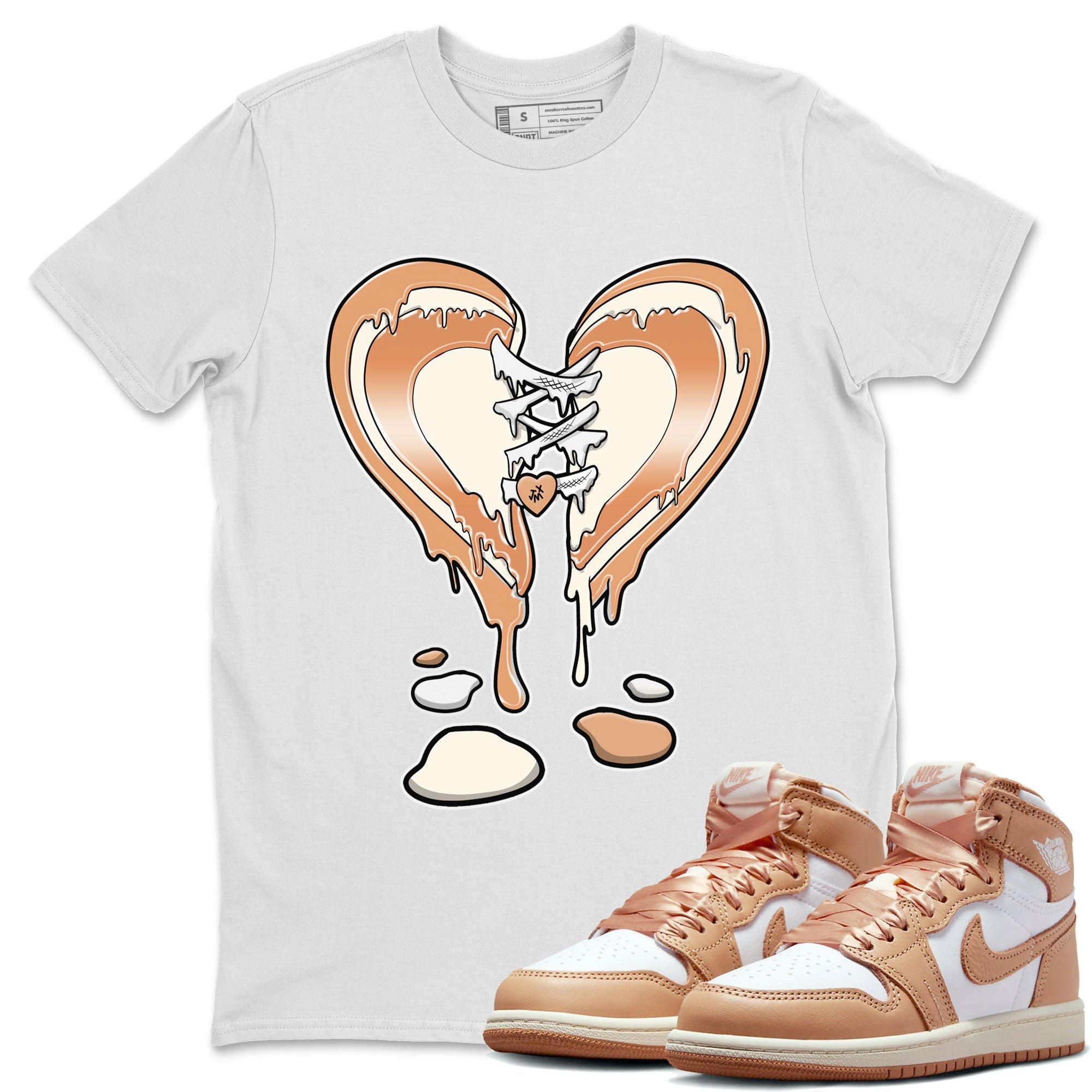Melting Heart snkmatch Tee - Air Jordan 1 Praline