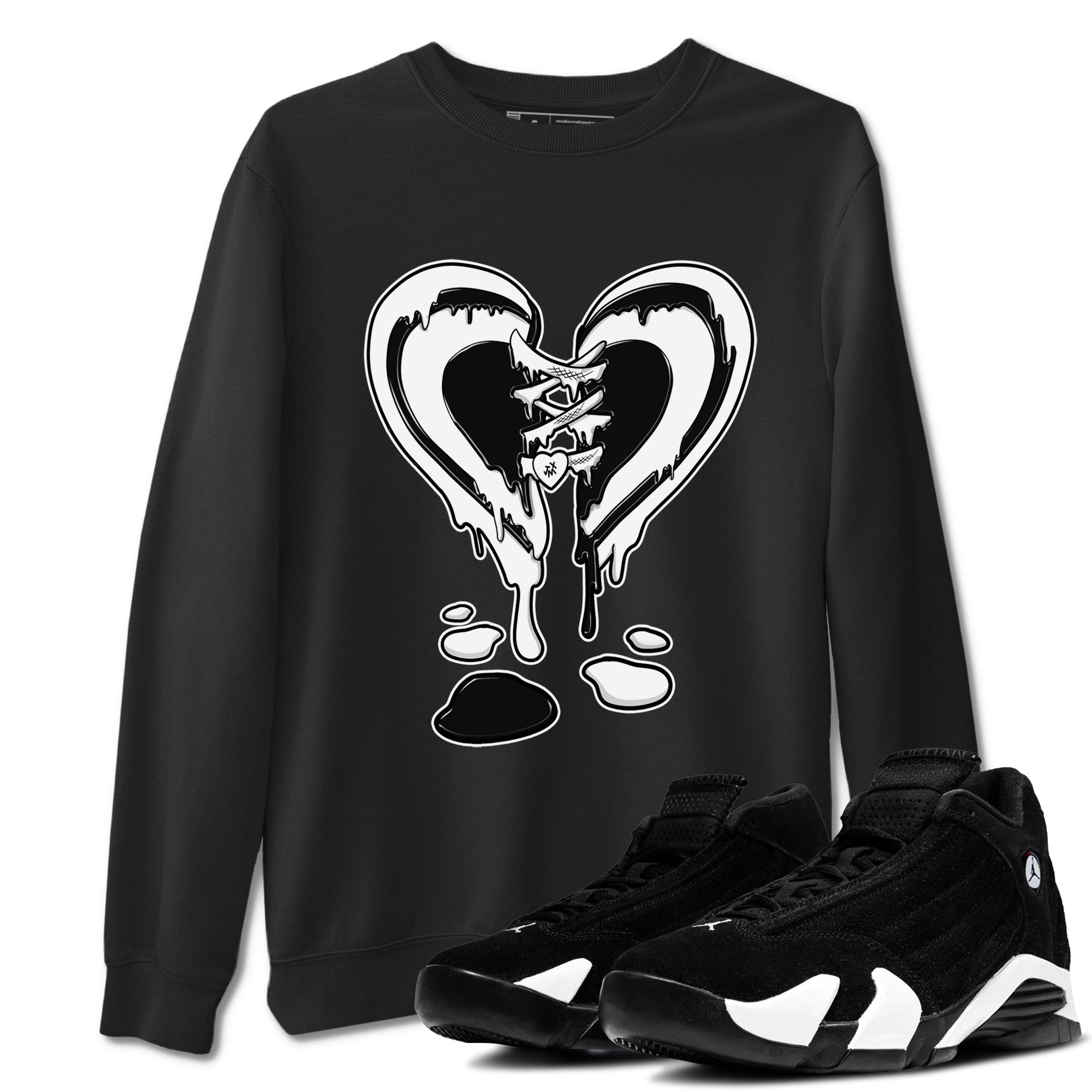Melting Heart snkmatch Tees - Air Jordan 14 Panda