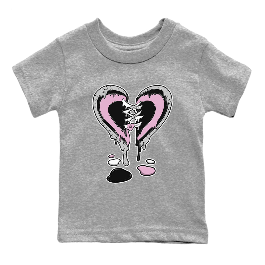 Melting Heart snkmatch Tees Kids - Air Jordan 4 Orchid