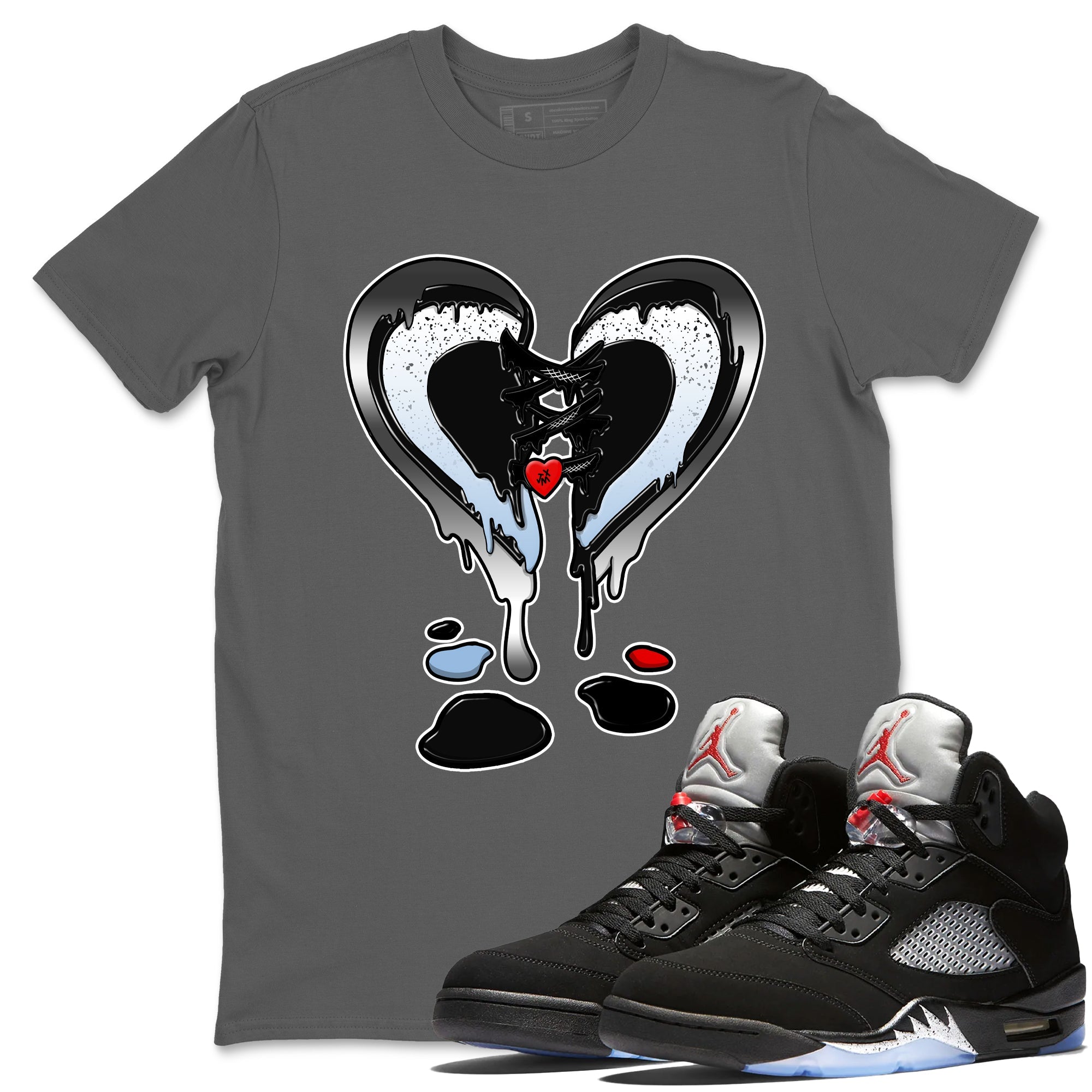 Melting Heart snkmatch Tees - Air Jordan 5 Reimagined