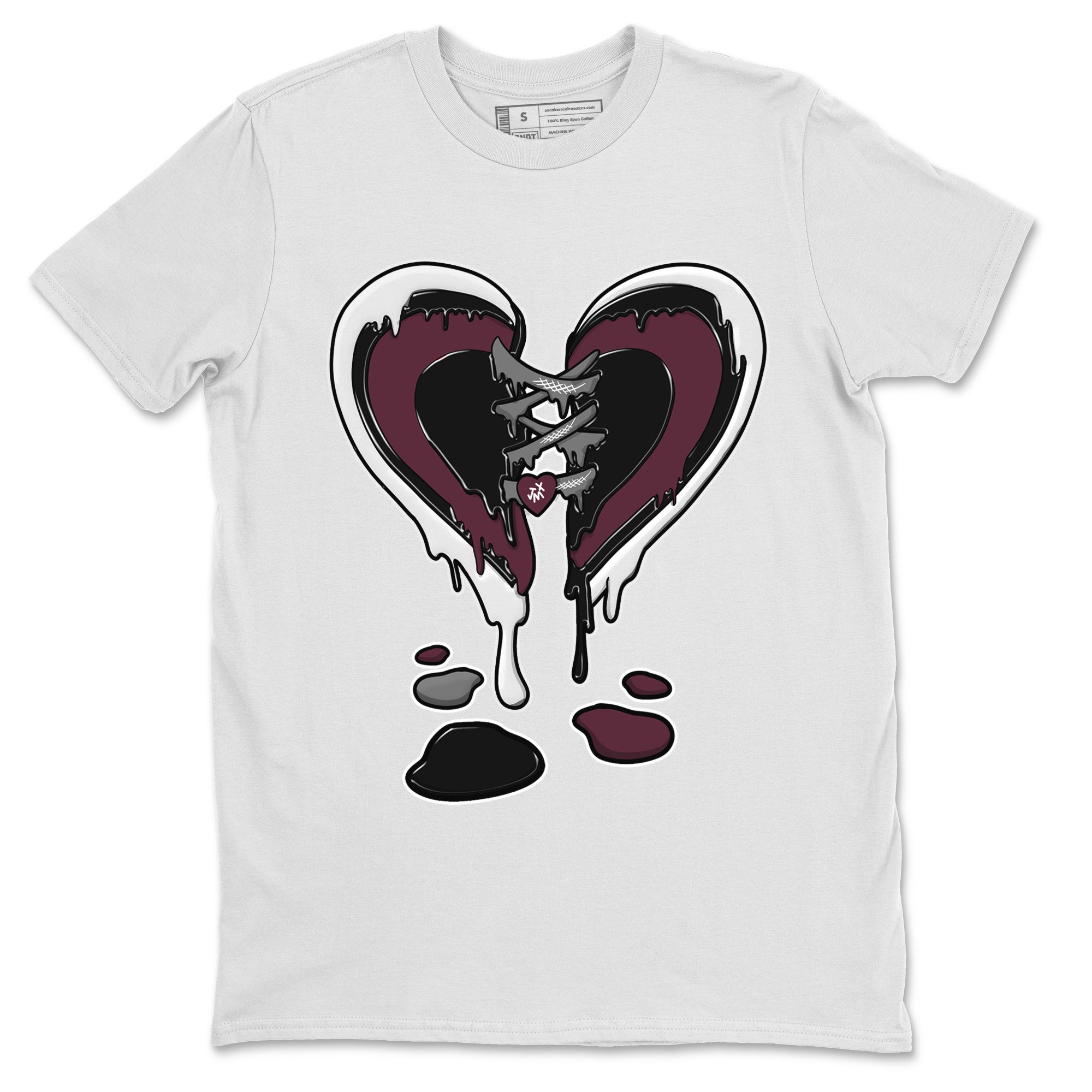 Melting Heart Unisex Tops - Air Jordan 5 Burgundy