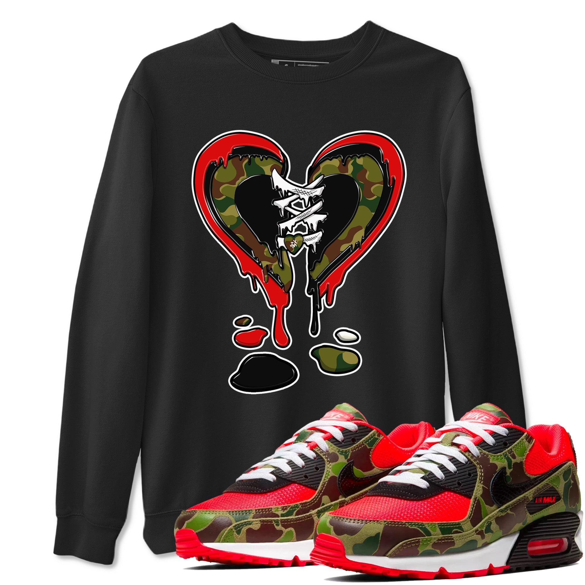 Melting Heart snkmatch Tees - Air Max 90 Reverse Duck Camo