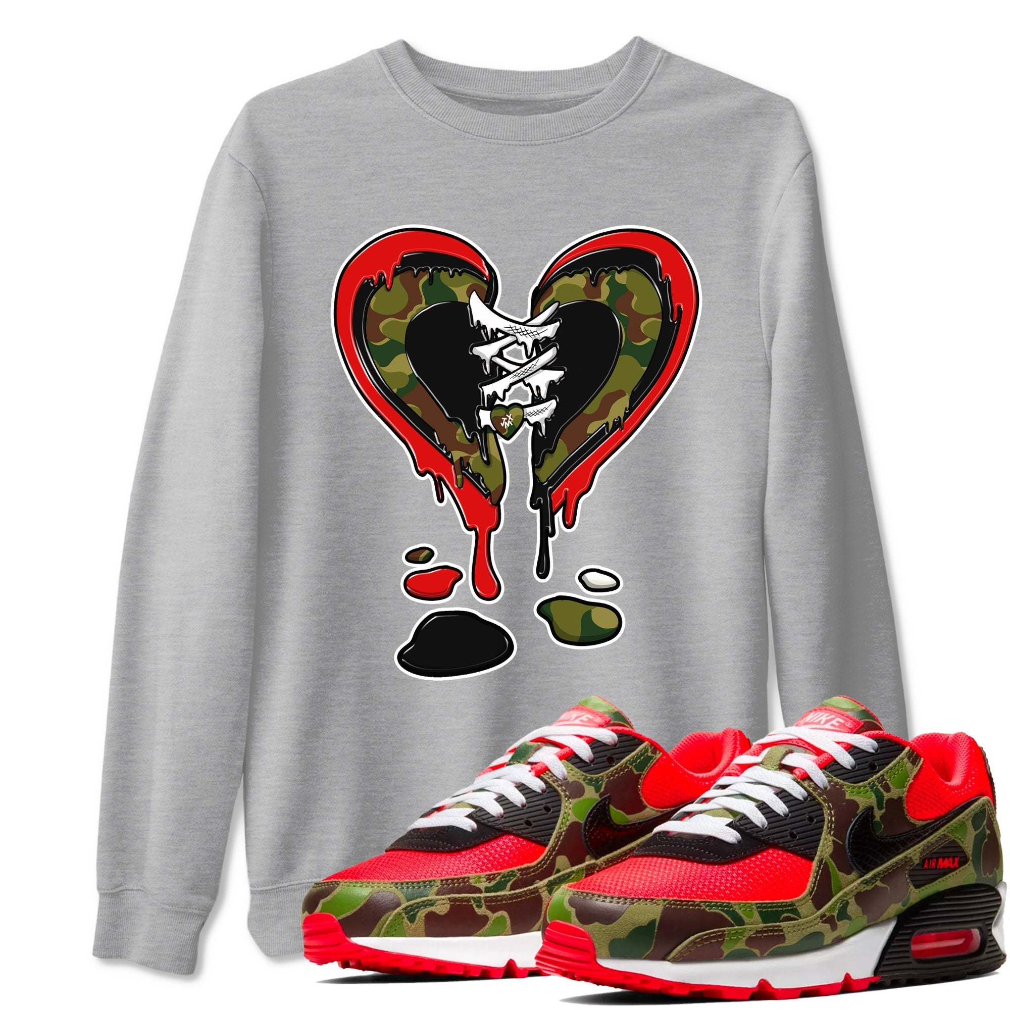 Melting Heart snkmatch Tees - Air Max 90 Reverse Duck Camo