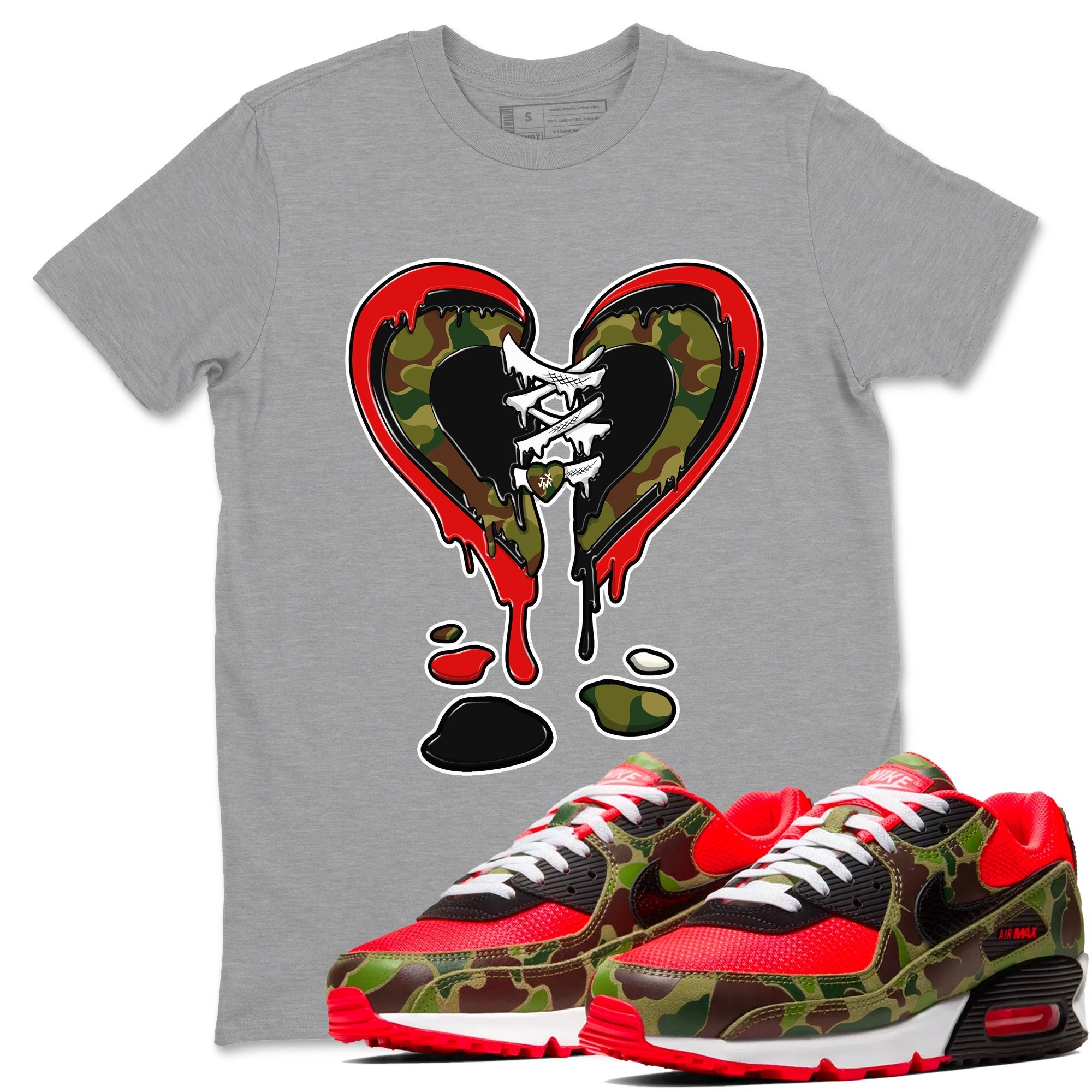 Melting Heart snkmatch Tees - Air Max 90 Reverse Duck Camo