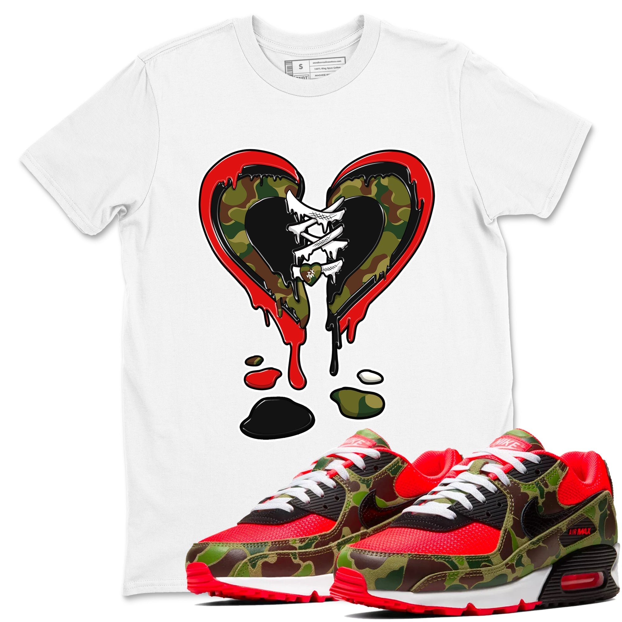 Melting Heart snkmatch Tees - Air Max 90 Reverse Duck Camo