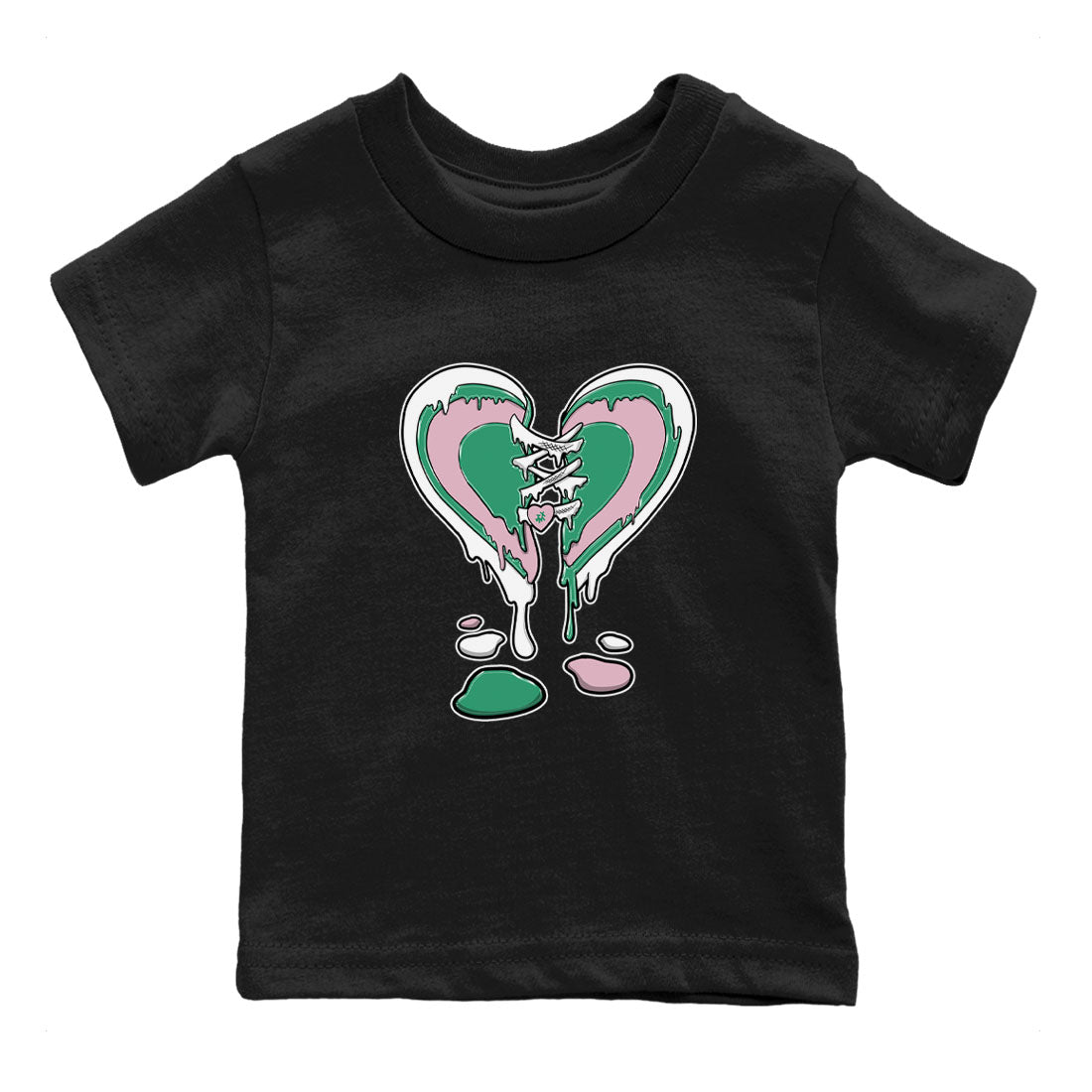 Melting Heart snkmatch Tees Kids - Dunk Medium Soft Pink Malachite