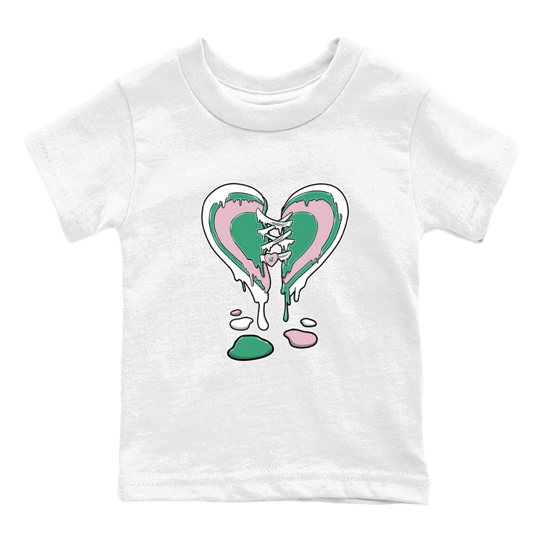 Melting Heart snkmatch Tees Kids - Dunk Medium Soft Pink Malachite