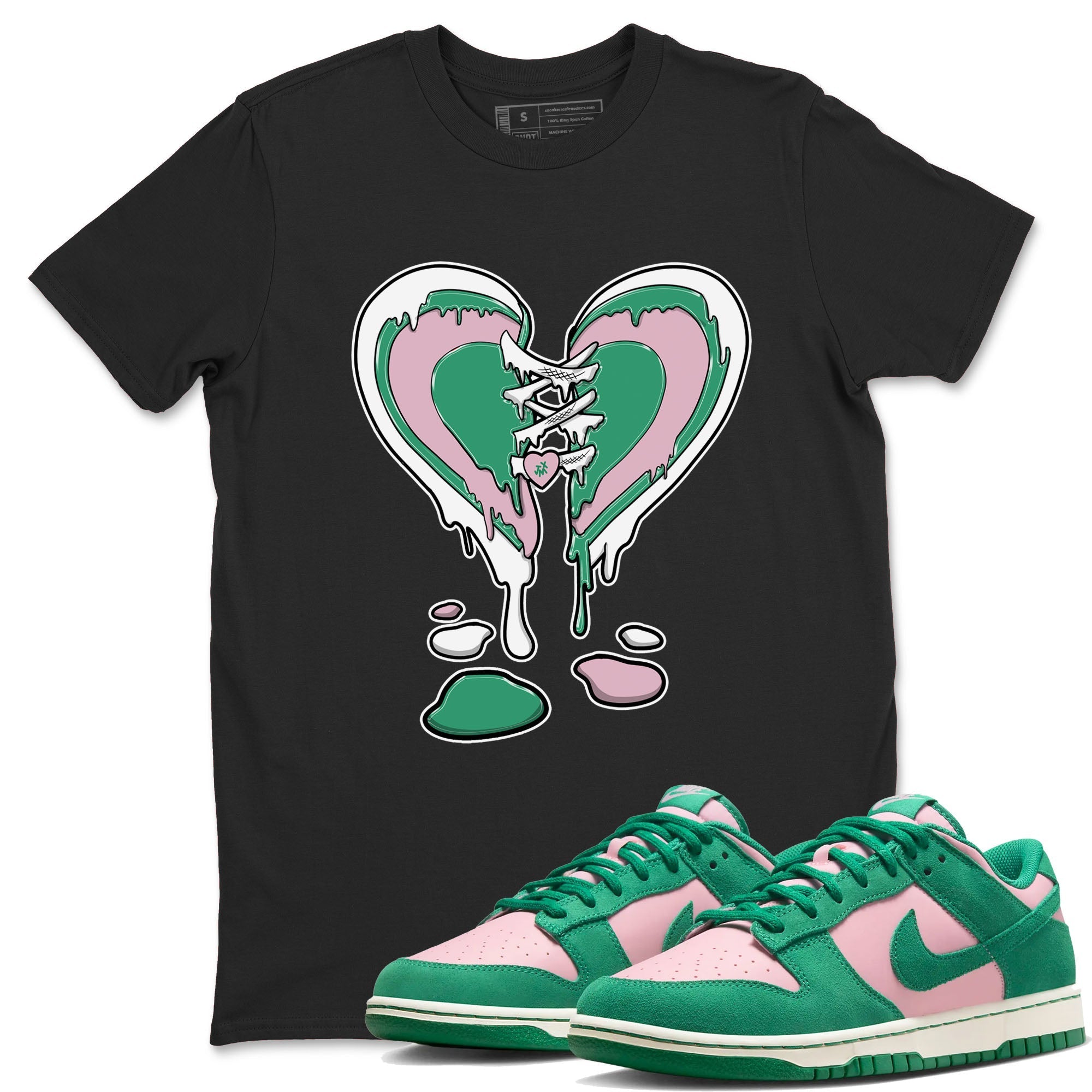 Melting Heart snkmatch Tees - Dunk Medium Soft Pink Malachite