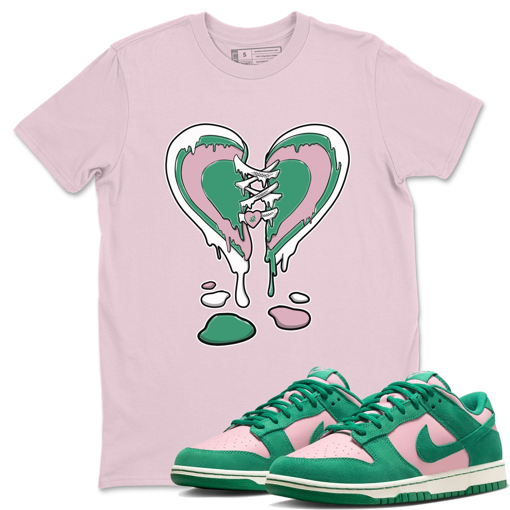 Melting Heart snkmatch Tees - Dunk Medium Soft Pink Malachite