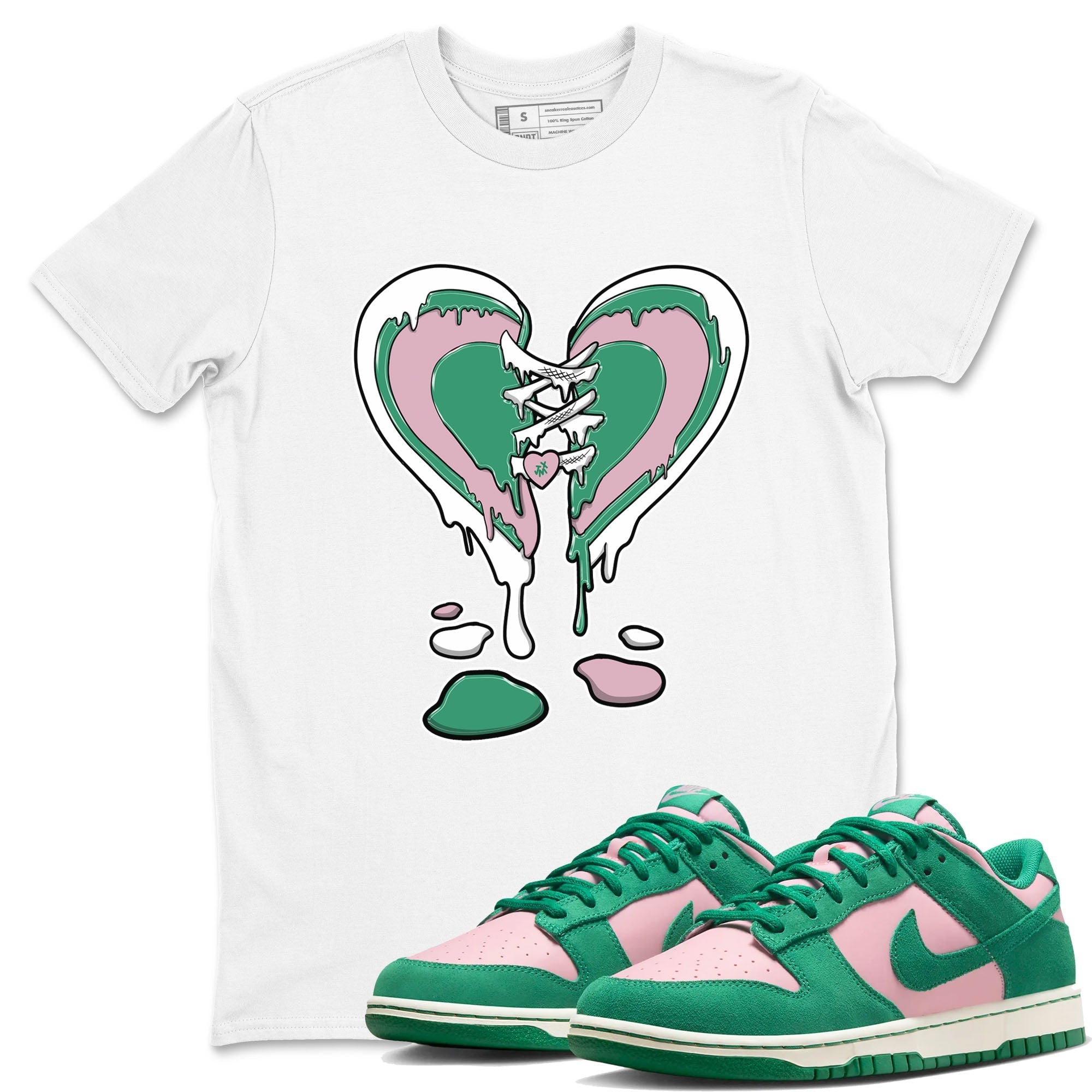 Melting Heart snkmatch Tees - Dunk Medium Soft Pink Malachite