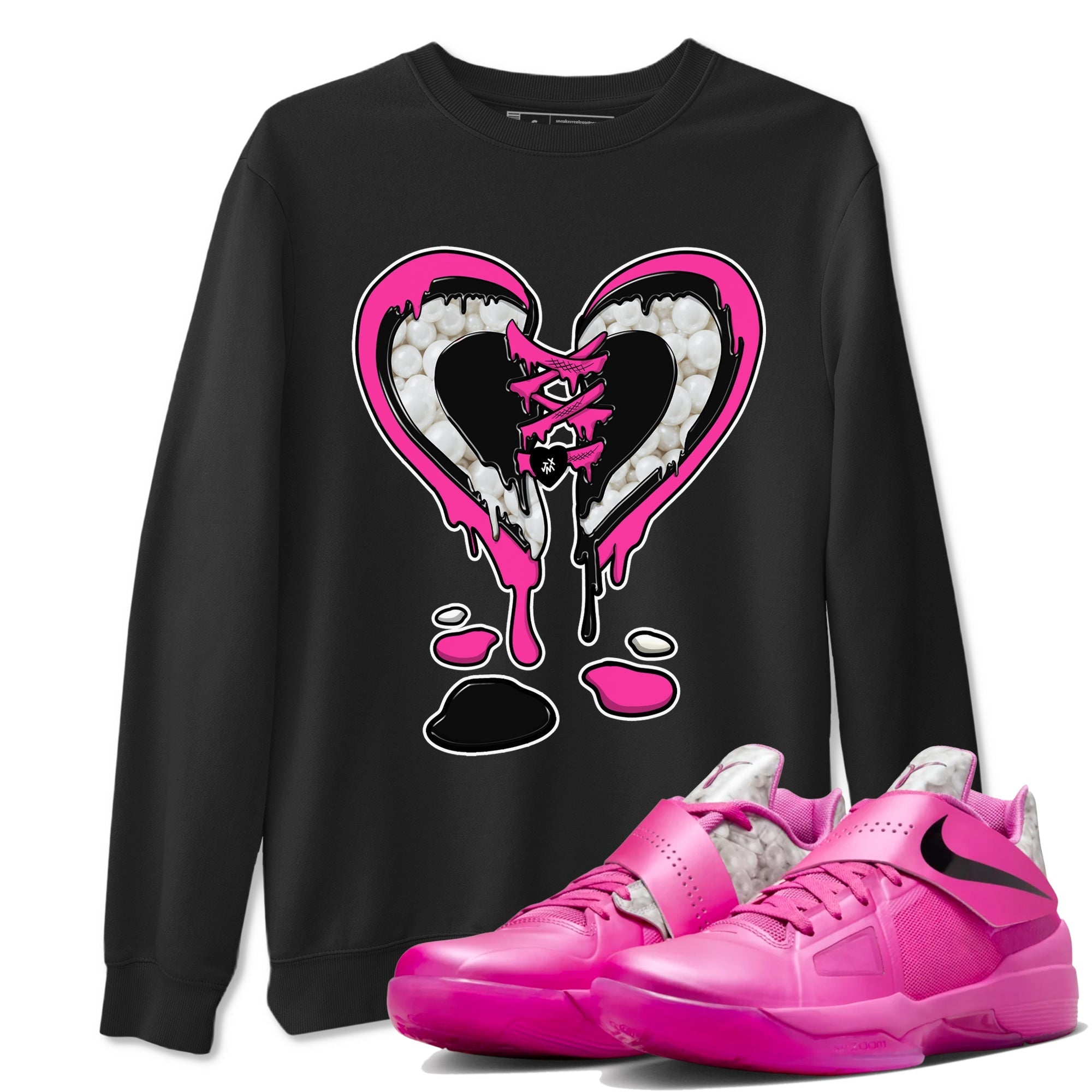 Melting Heart snkmatch Tees - Nike KD 4 Aunt Pearl