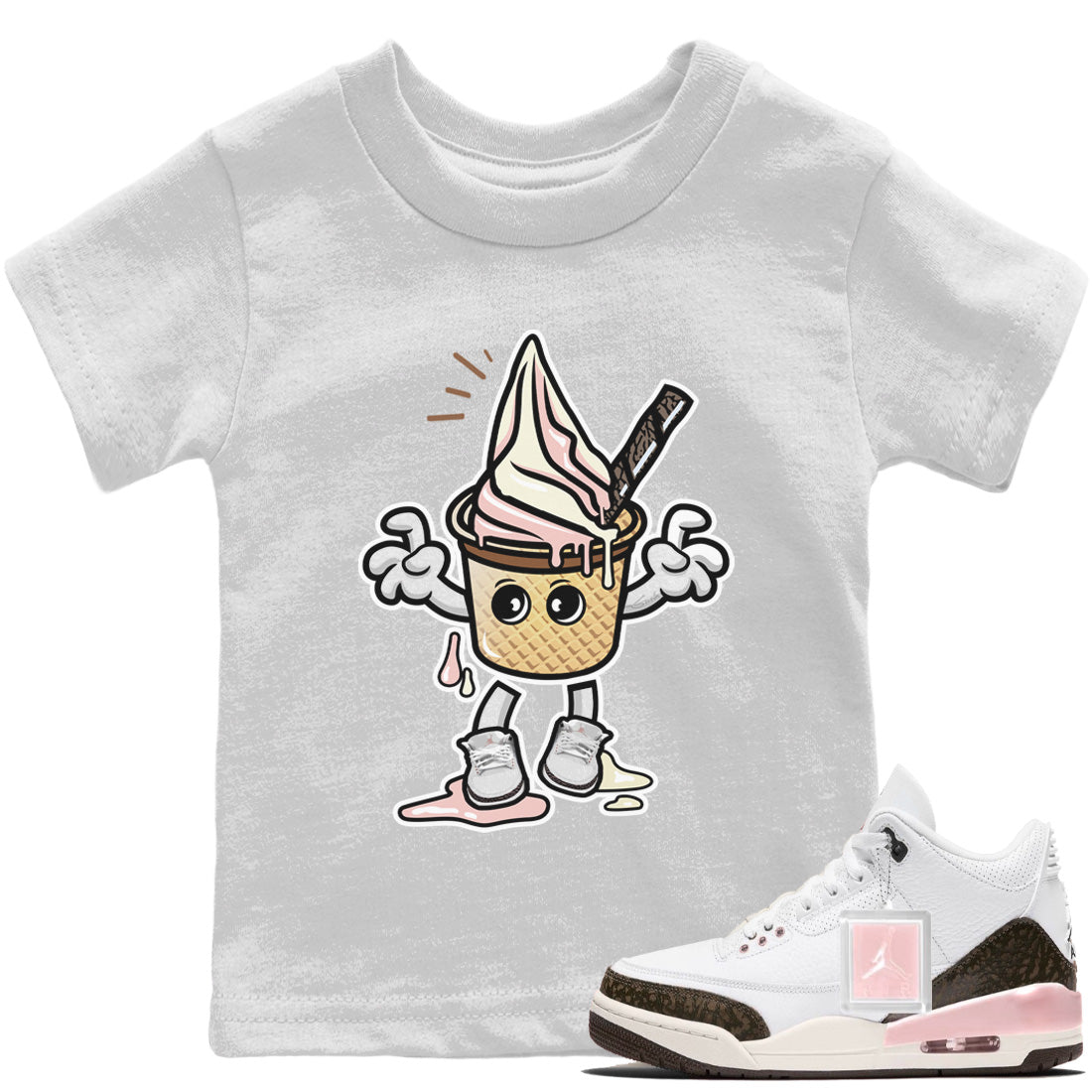 Melting Ice Cream Kids Tops - Air Jordan 3 Atmosphere