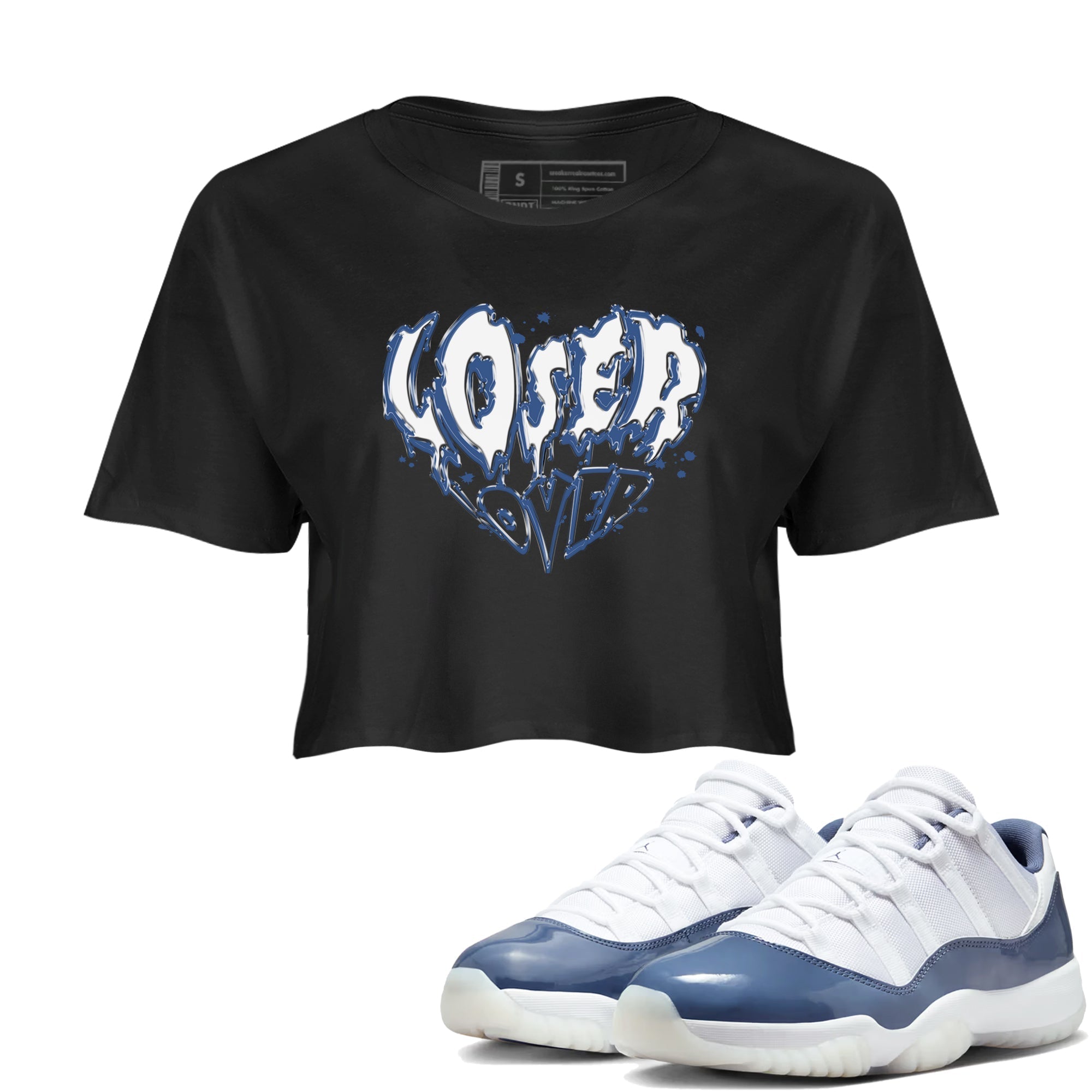 Melting Loser Lover snkmatch Women's Top - Air Jordan 11 Diffused Blue