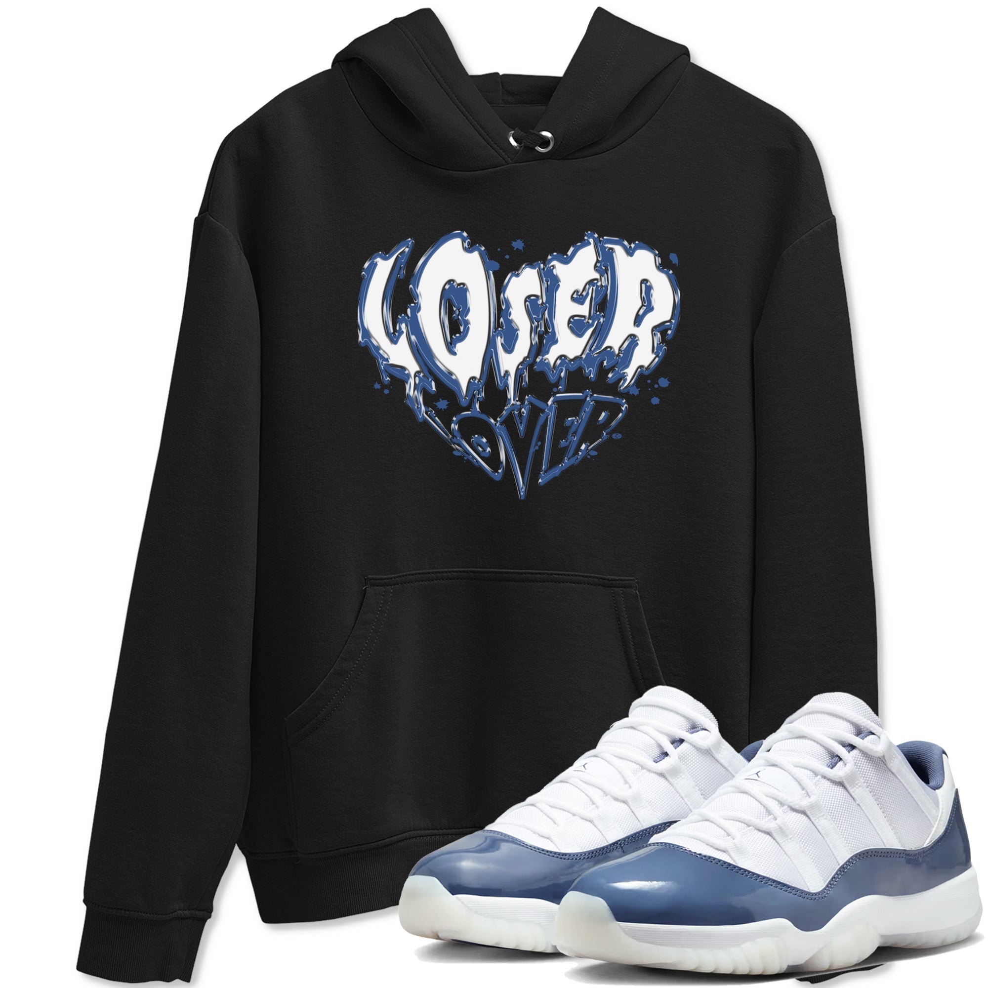 Melting Loser Lover snkmatch Tees - Air Jordan 11 Diffused Blue