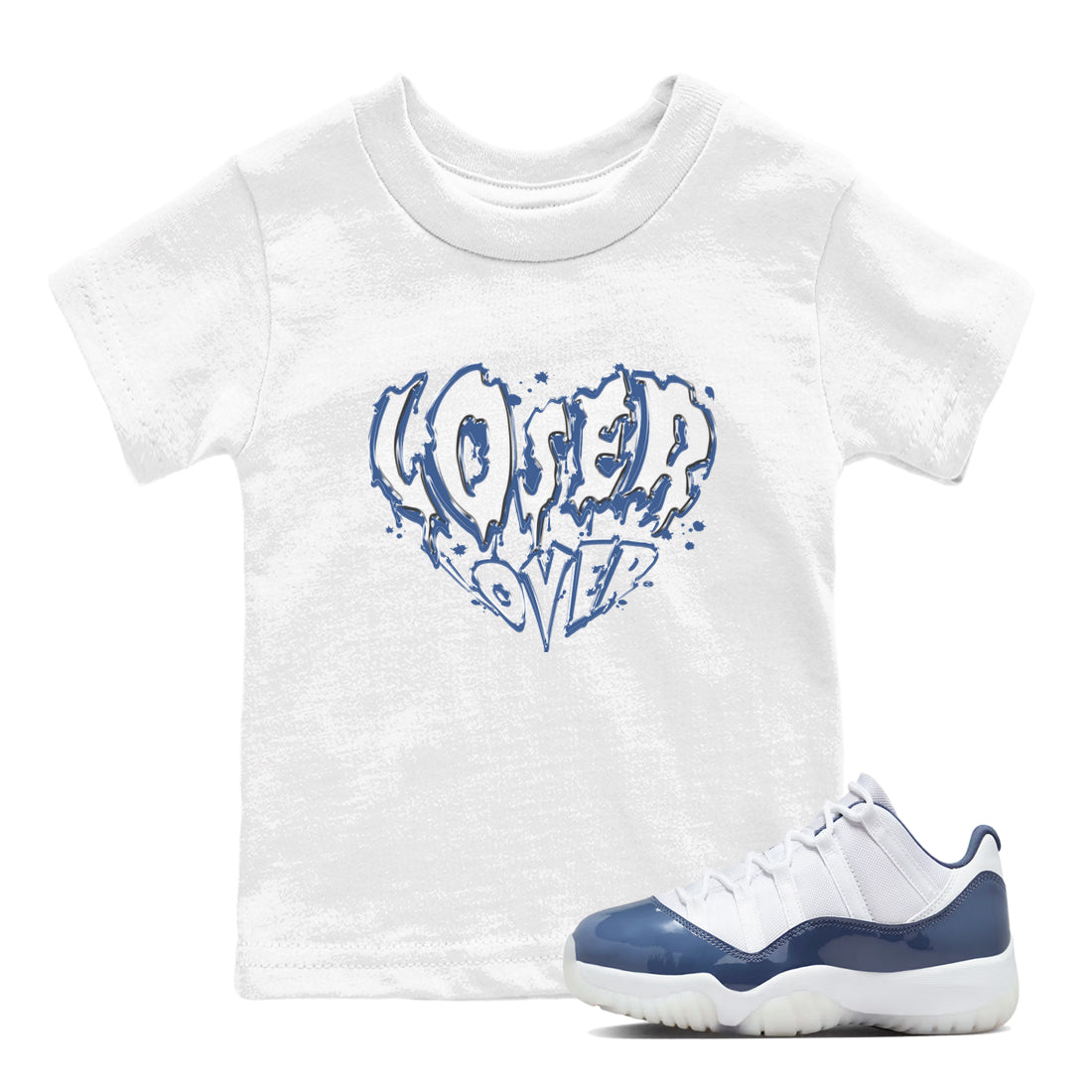 Melting Loser Lover snkmatch Tees Kids - Air Jordan 11 Diffused Blue