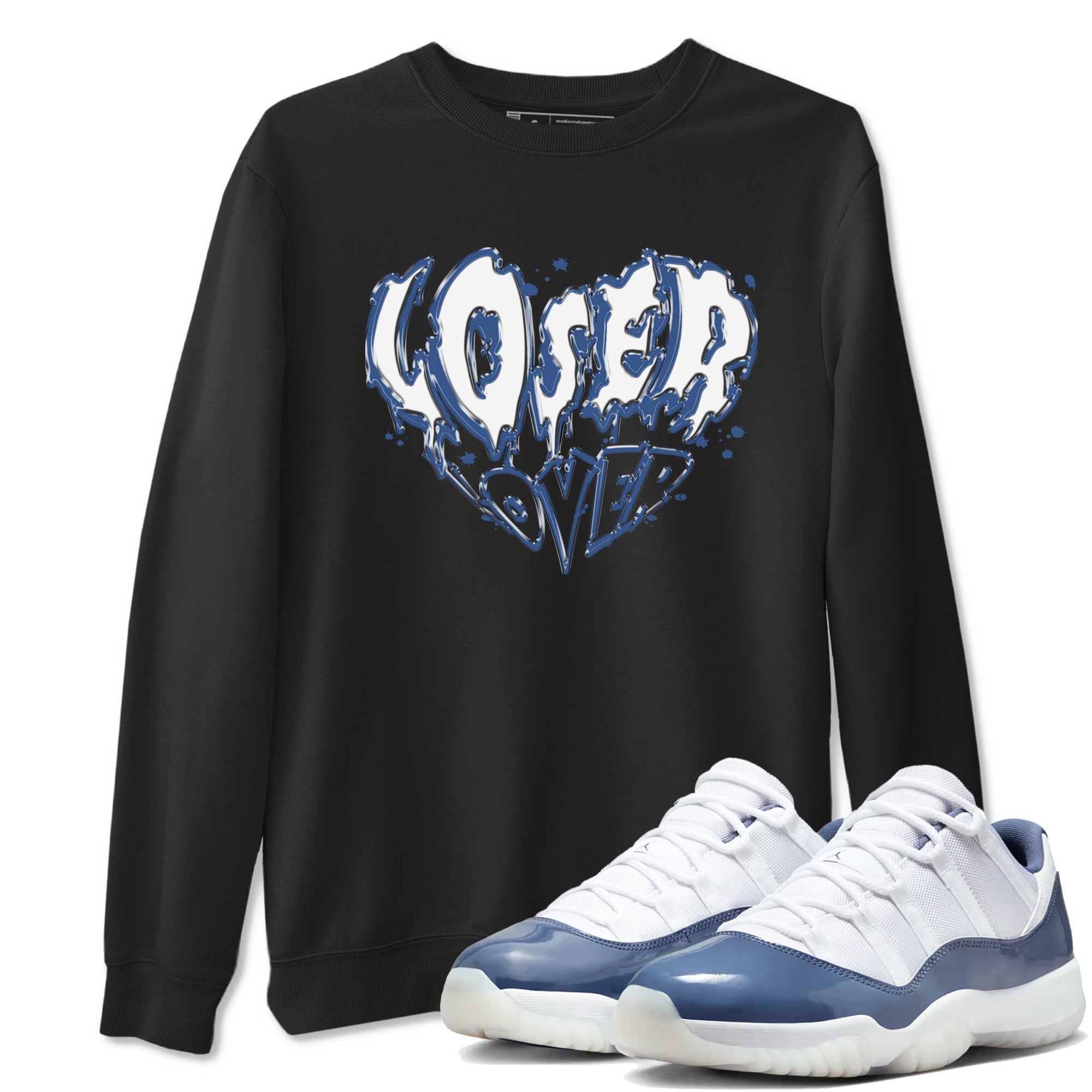 Melting Loser Lover snkmatch Tees - Air Jordan 11 Diffused Blue