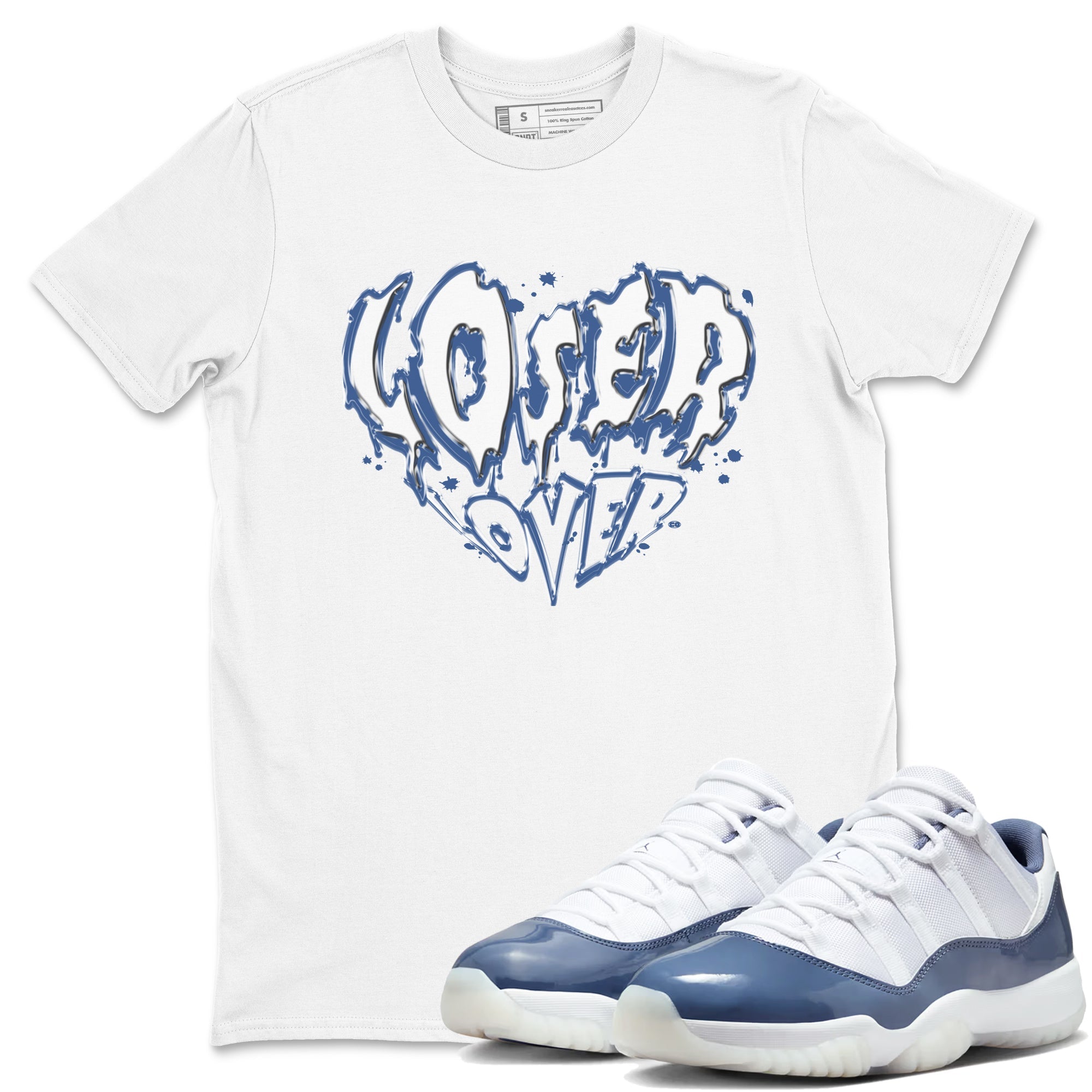 Melting Loser Lover snkmatch Tees - Air Jordan 11 Diffused Blue